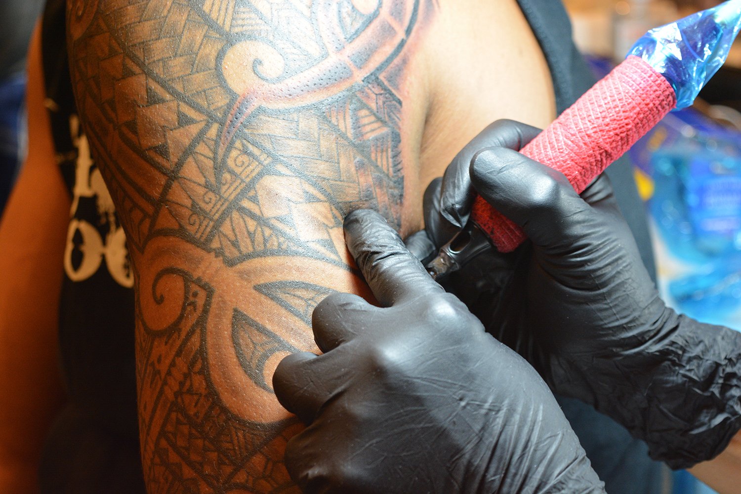 Traditional tribal tattoo by birthmark (mayo)