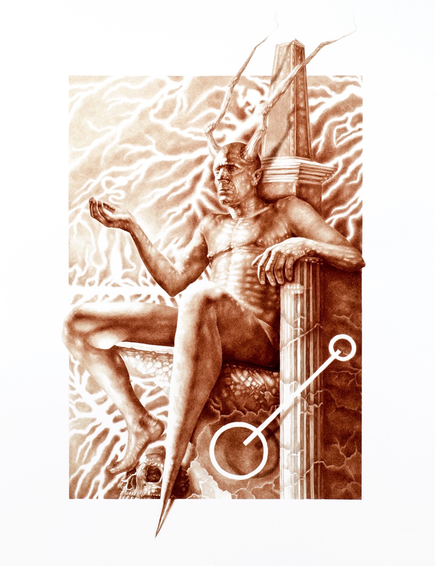 Vincent Castiglia - Throne of Stone, blood painting