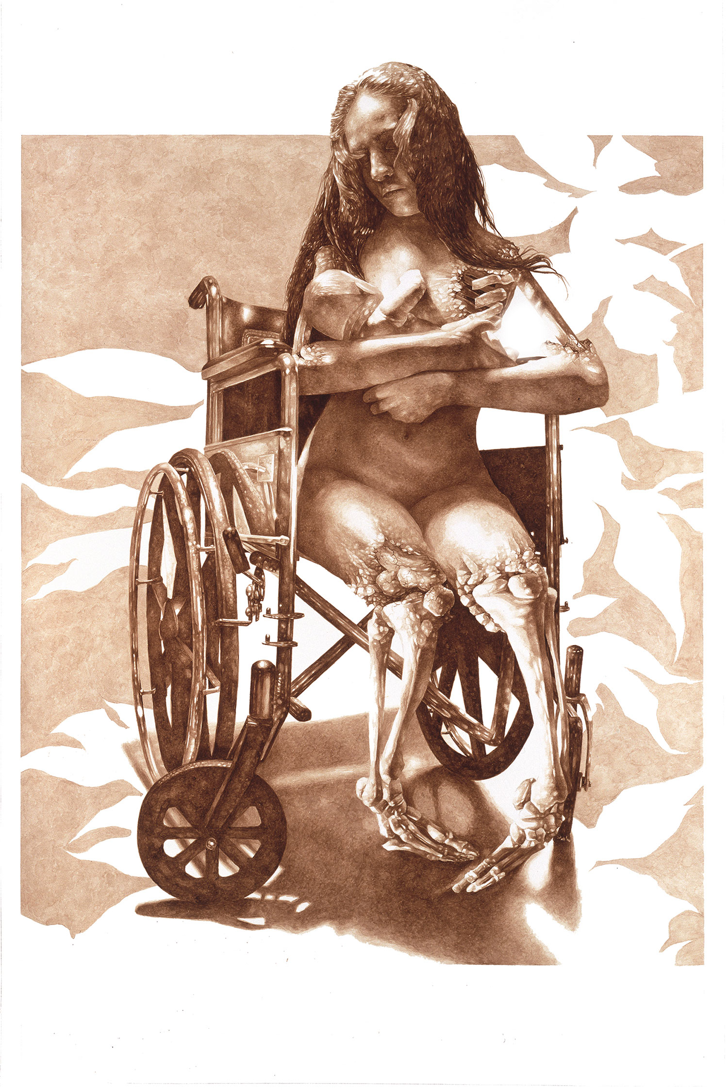 Vincent Castiglia - Feeding, blood painting