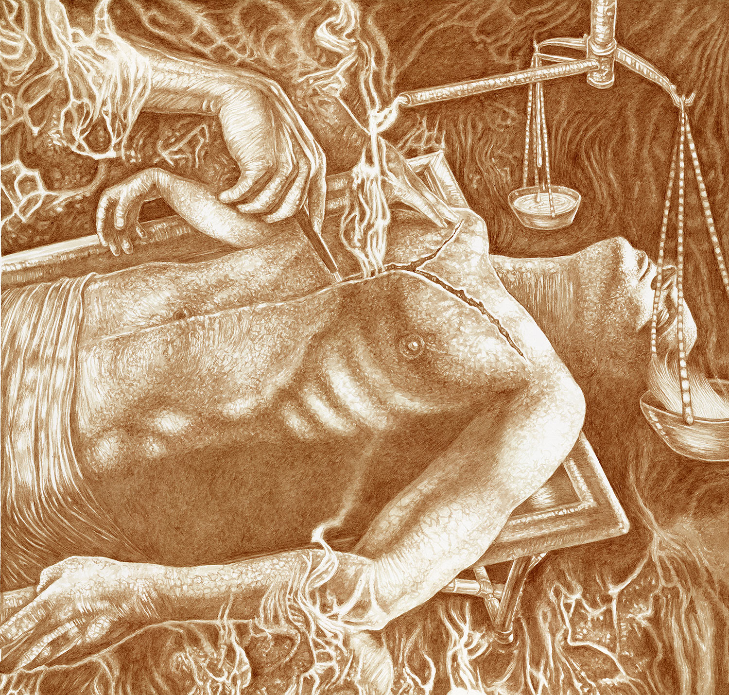 Vincent Castiglia - Autopsy of the Soul, blood painting