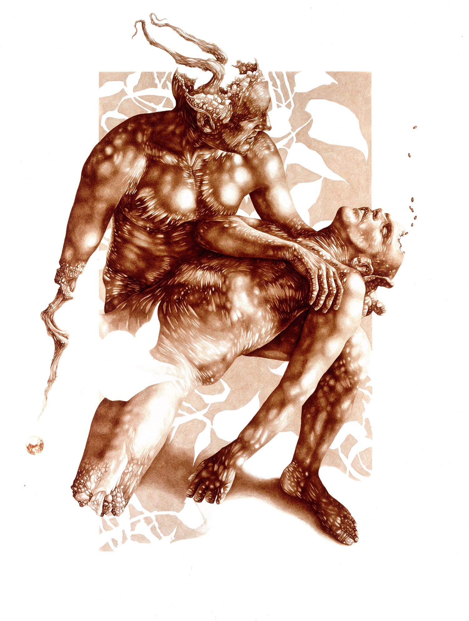 Vincent Castiglia - The Sleep, blood painting