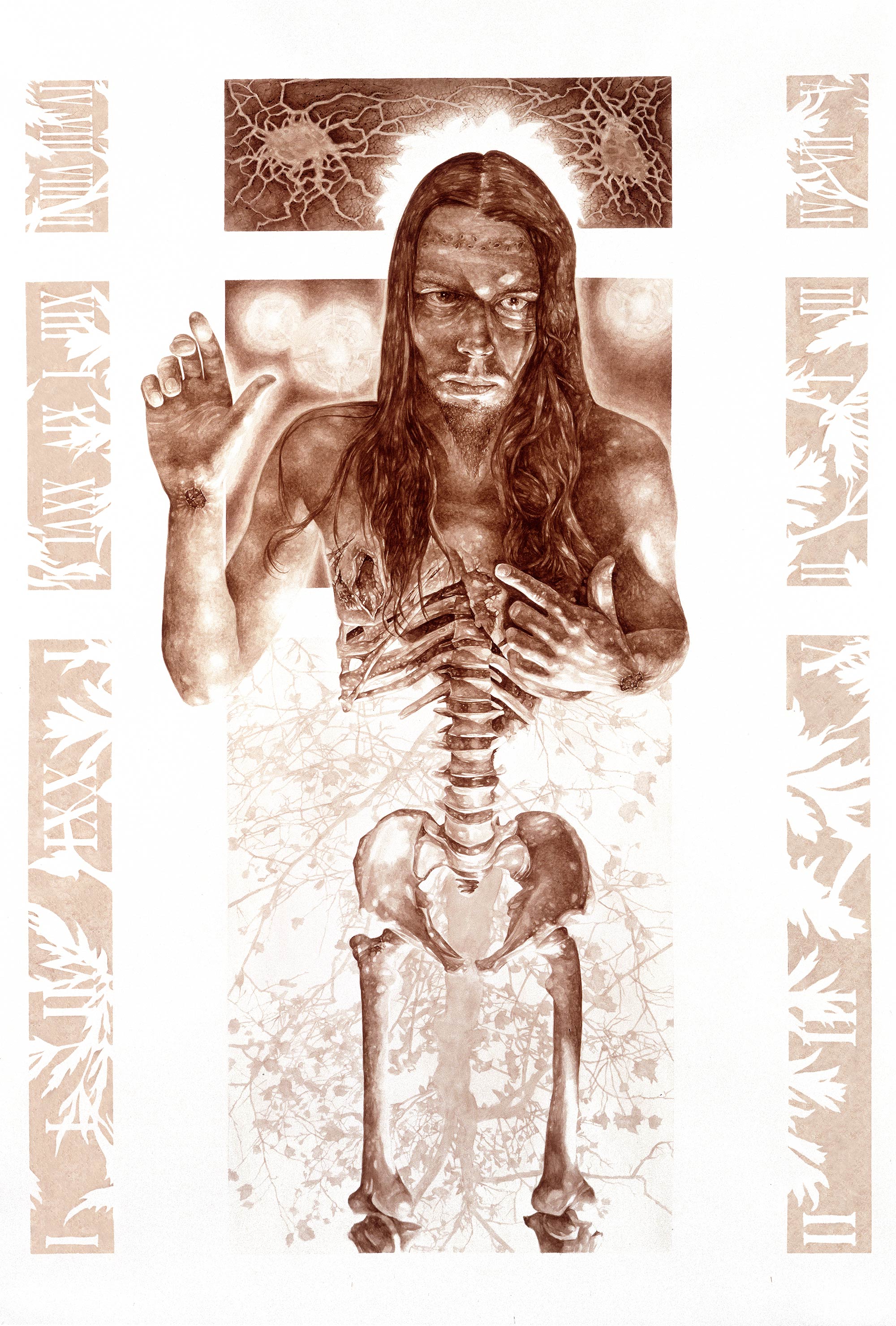 Vincent Castiglia - Stings of the Lash, blood painting