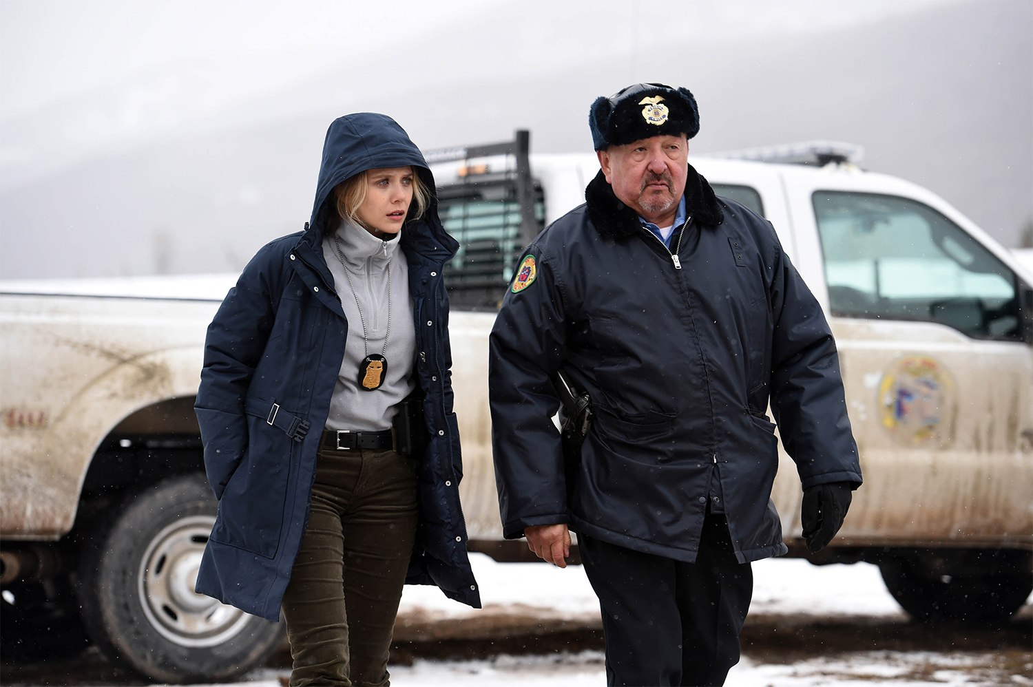 "Wind River" appeared in the "Un Certain Regard" programme at Cannes this year. Actress and policeman, investigation