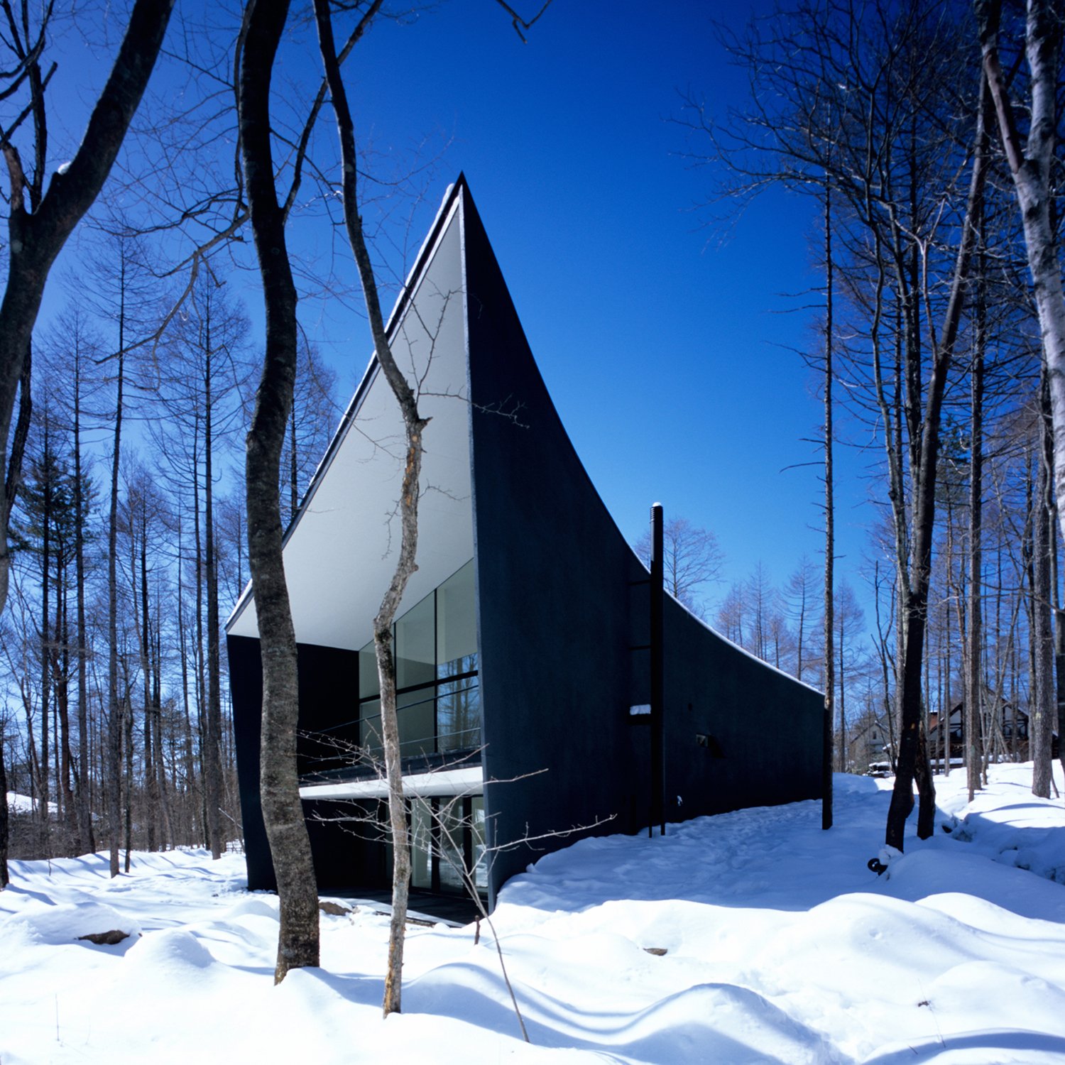 Gallery in Kiyosato Villa with Exhibition Space by Satoshi Okada architects