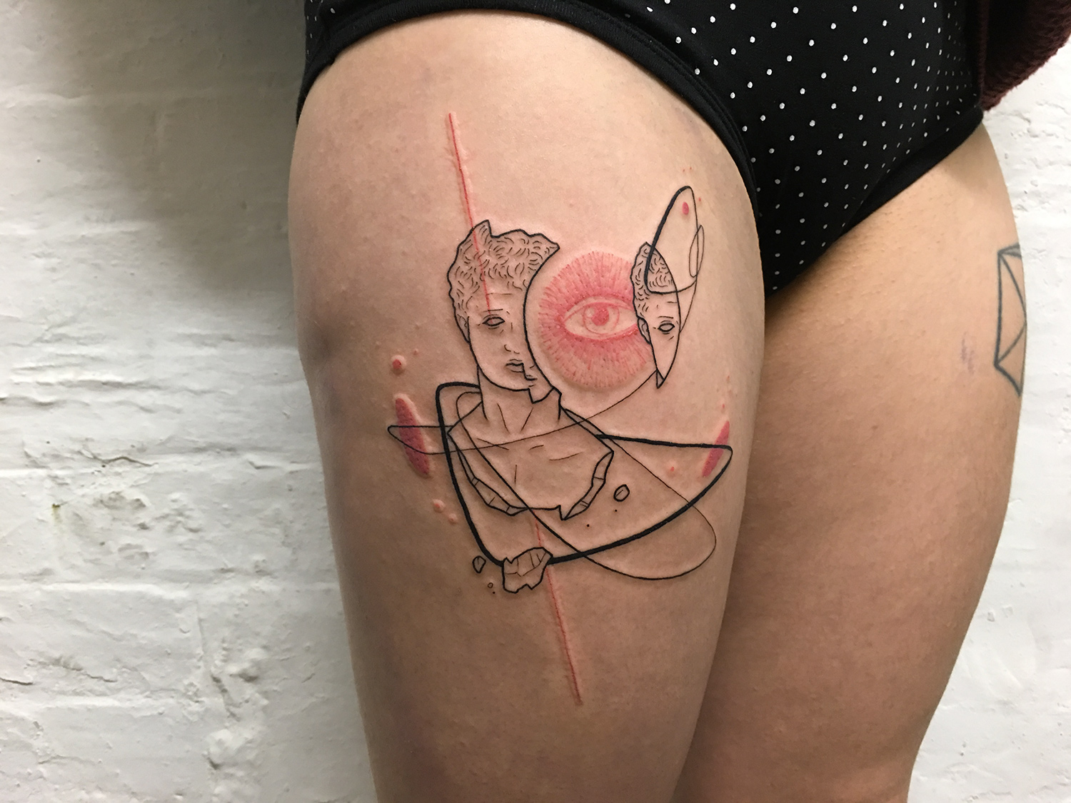 Adam Traves, Disinhibition - abstract classical sculpture tattoo