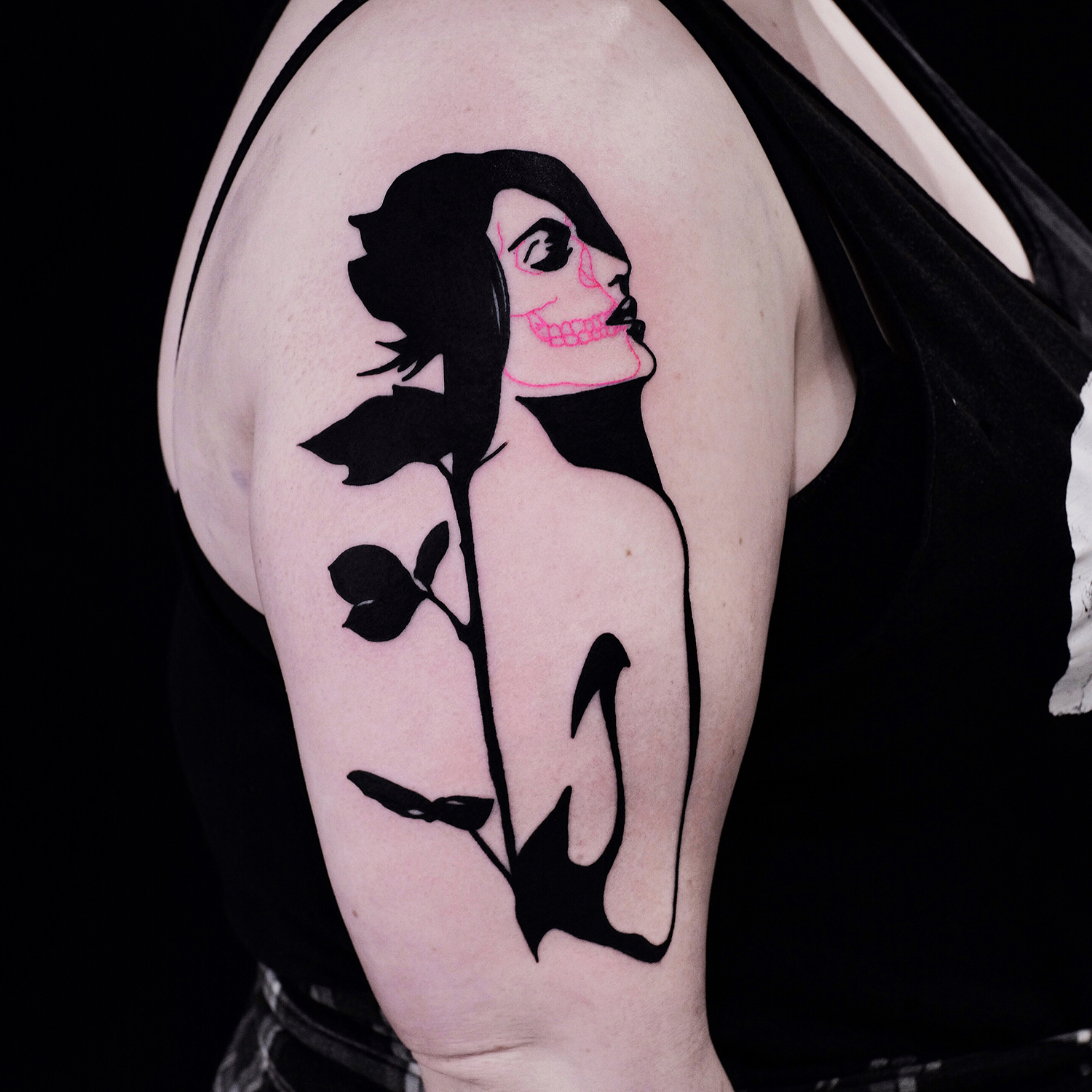 The Wolf Rosario, Rosario Sortino - rose portrait tattoo