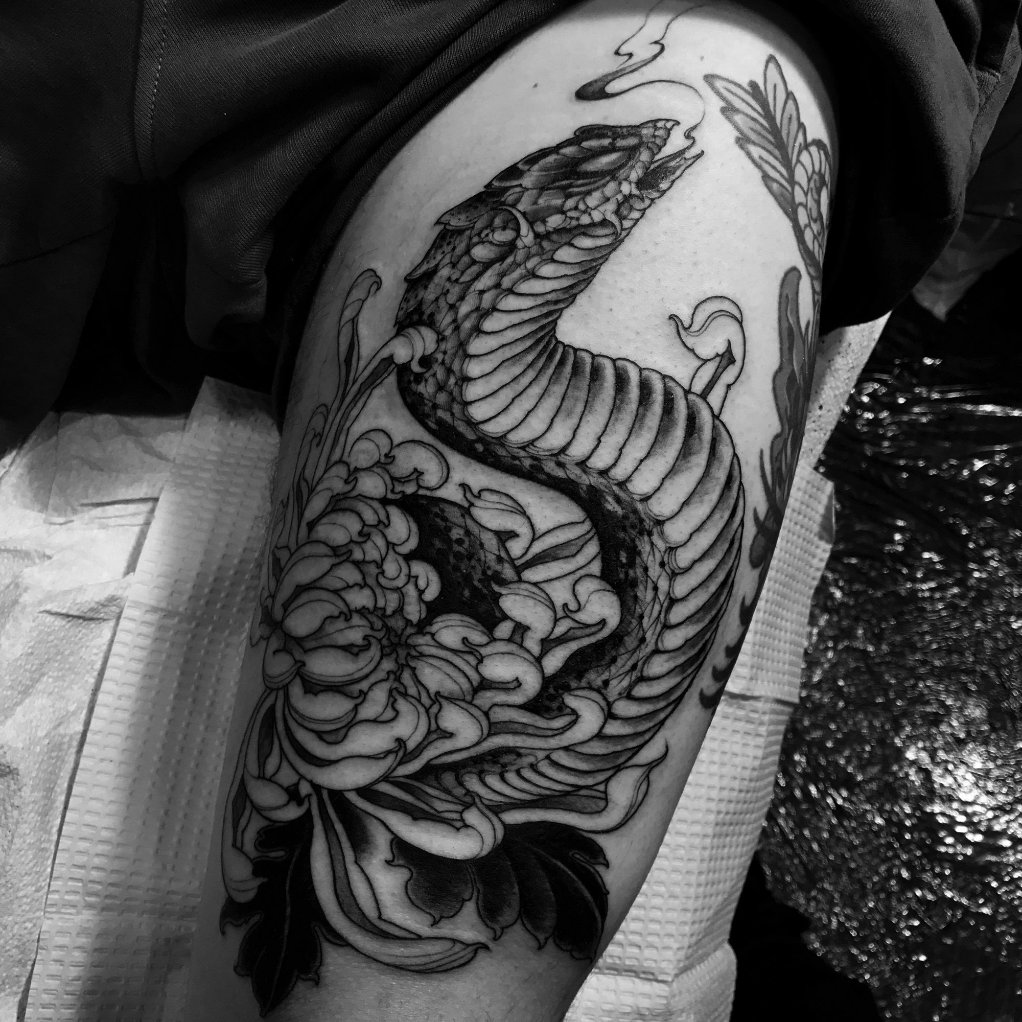 Joao Bosco - snake and flower tattoo, cover