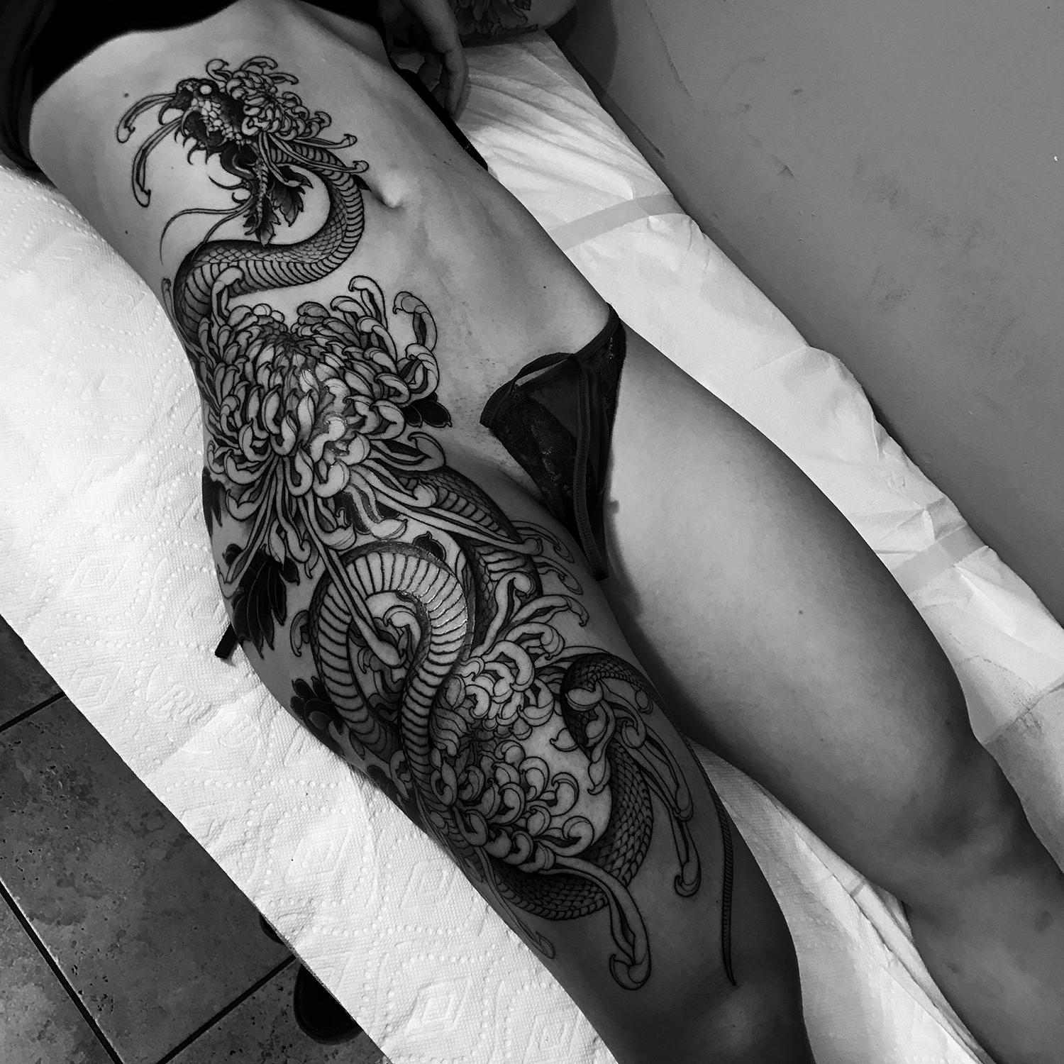 Joao Bosco - snake body tattoo