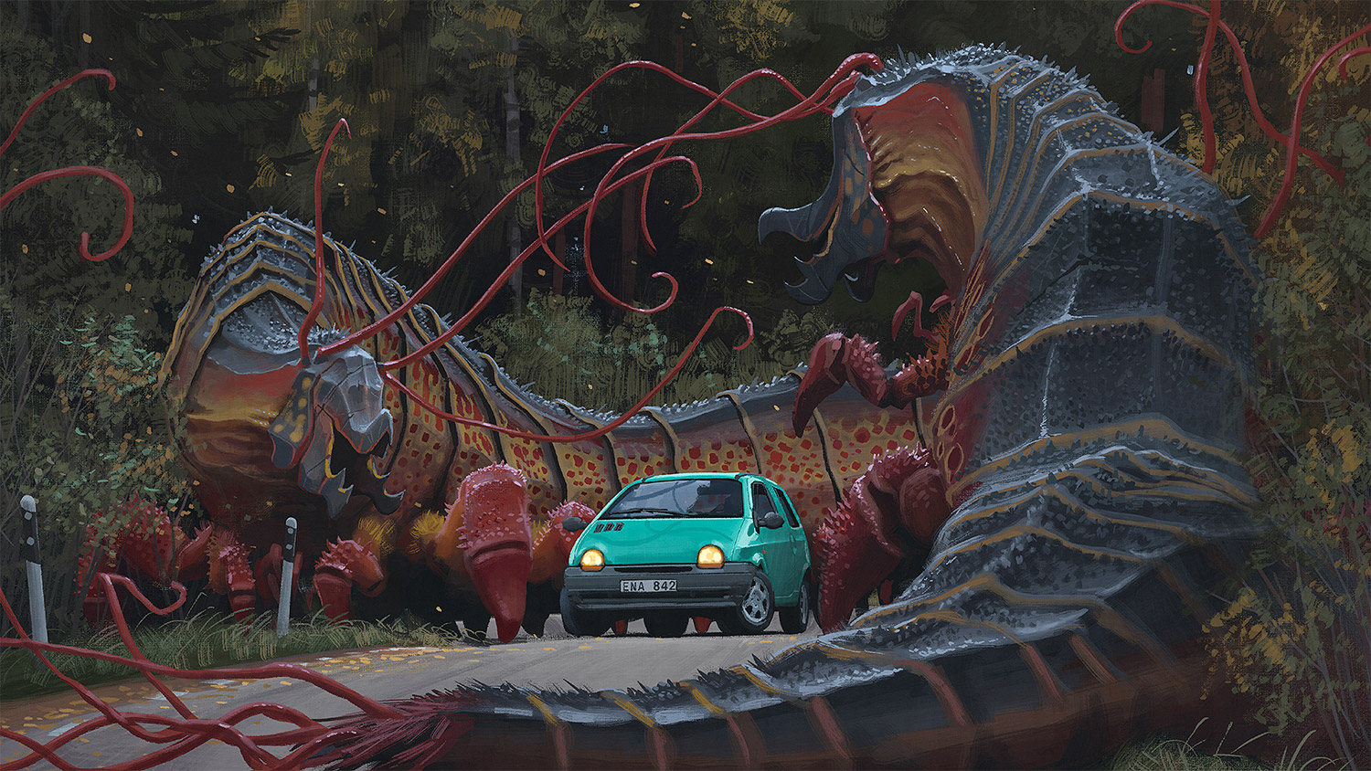 Simon Stalenhag - overgrown worms