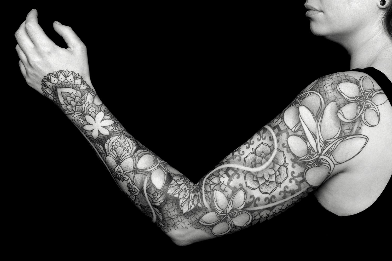 eastern asia style tattoo sleeve by chaim machlev. photo © erik weiss