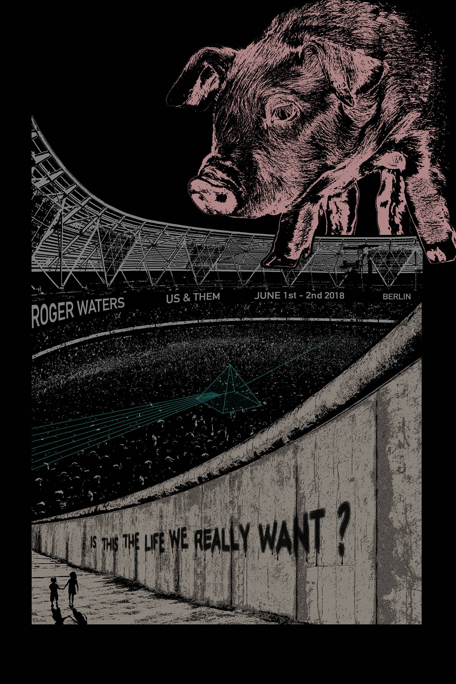 roger waters music poster by chaim machlev