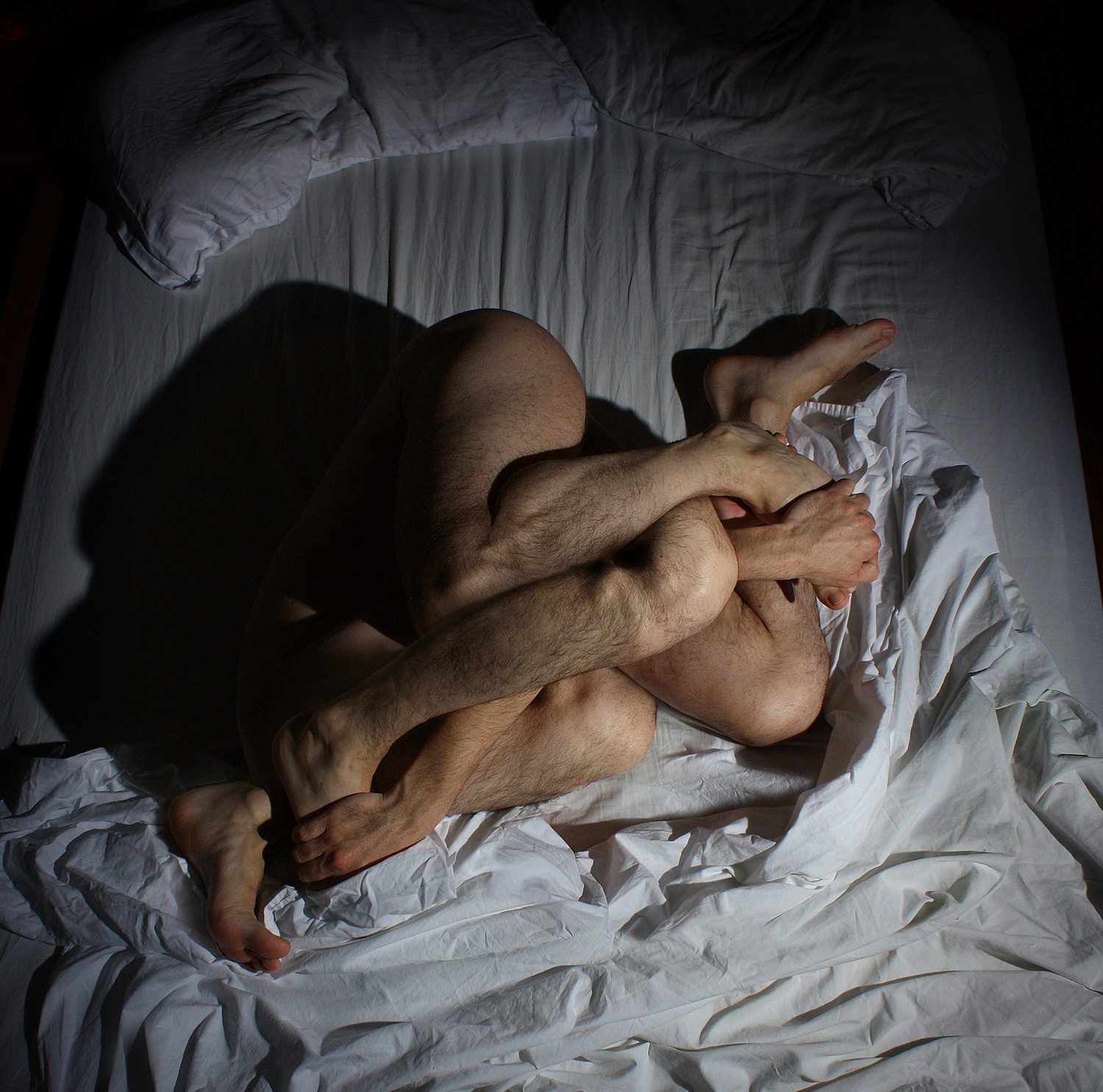 Javier Gallego Escutia - surreal nude portrait in bed