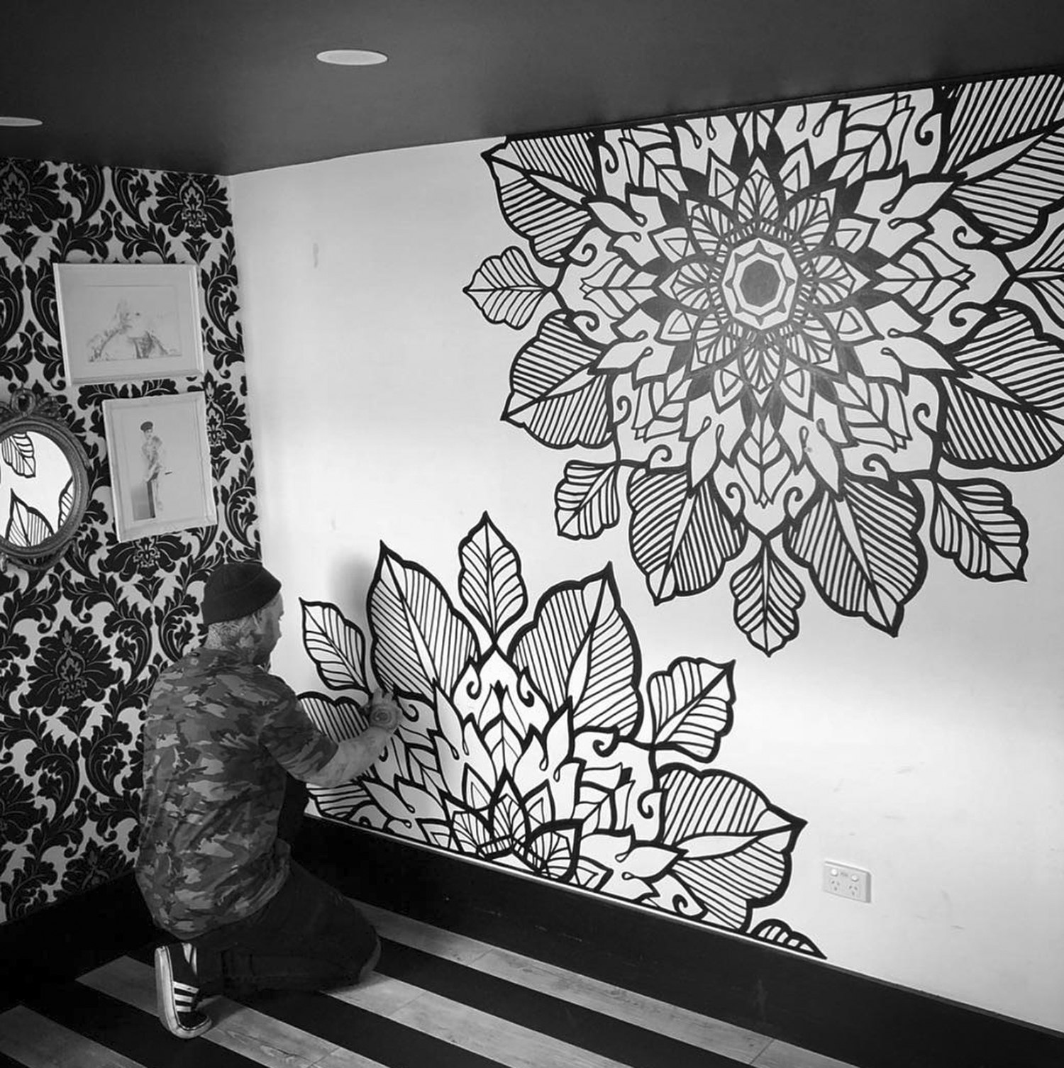 mural by tattoo artist keegan sweeney