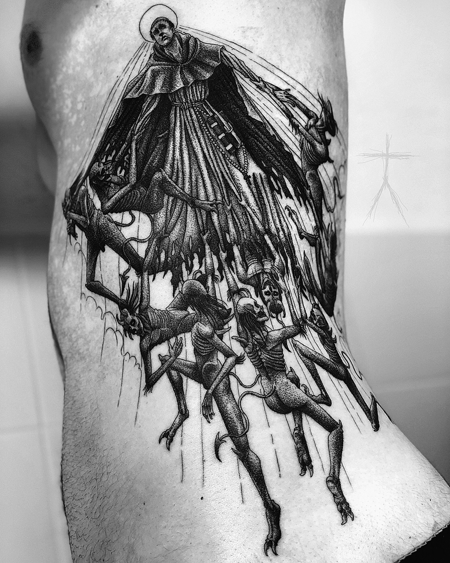 Christopher Jade tattoo - corpses