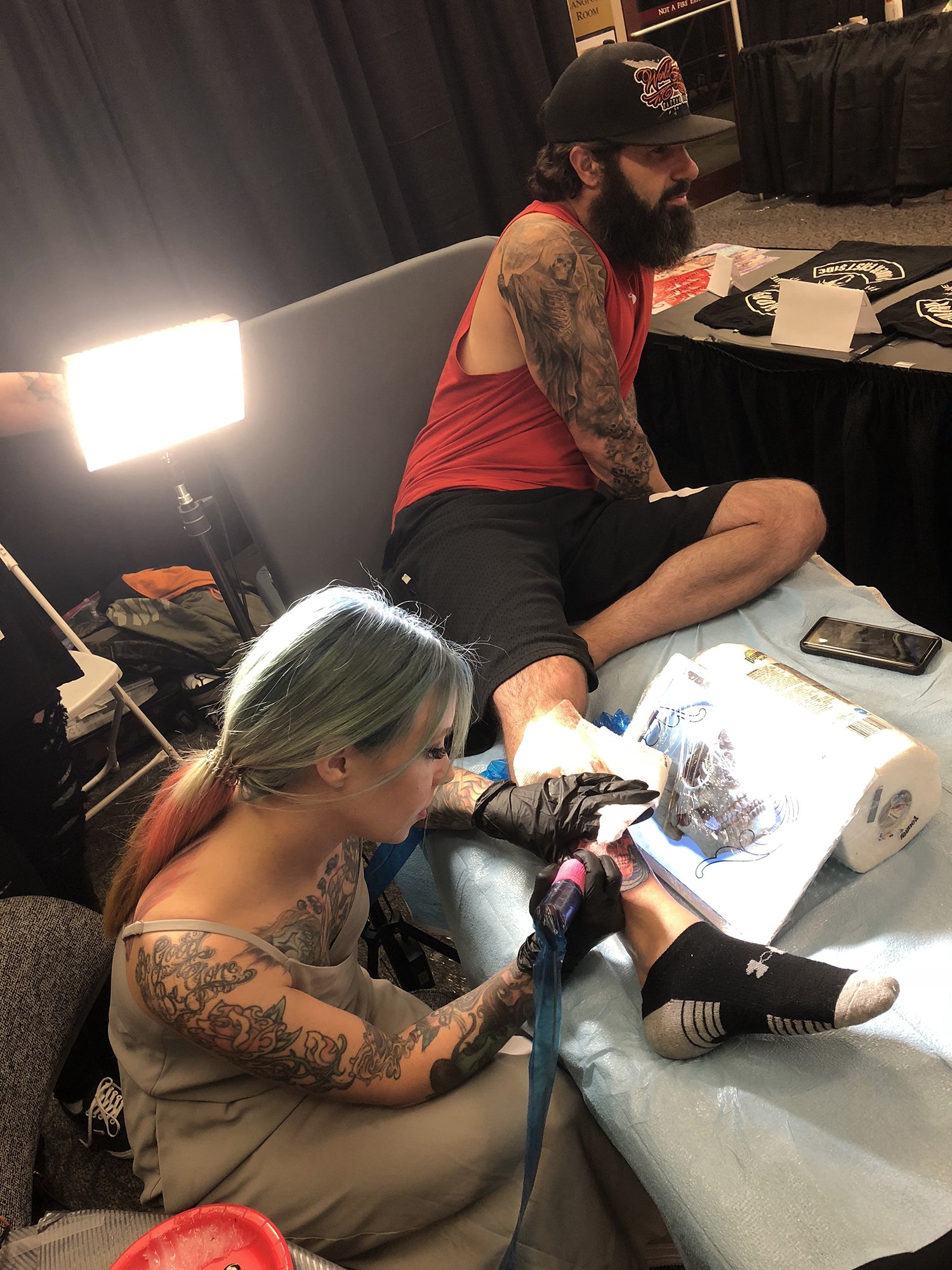 megan massacre at van isle tattoo expo, tattoo convention, canada 