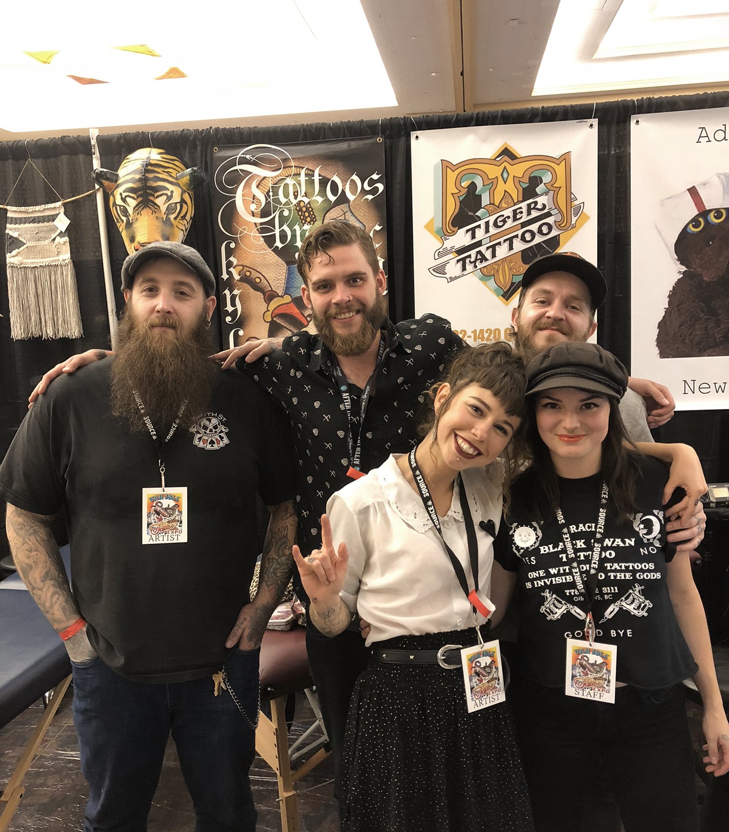 Adam Newton and crew, canada tattoo convention