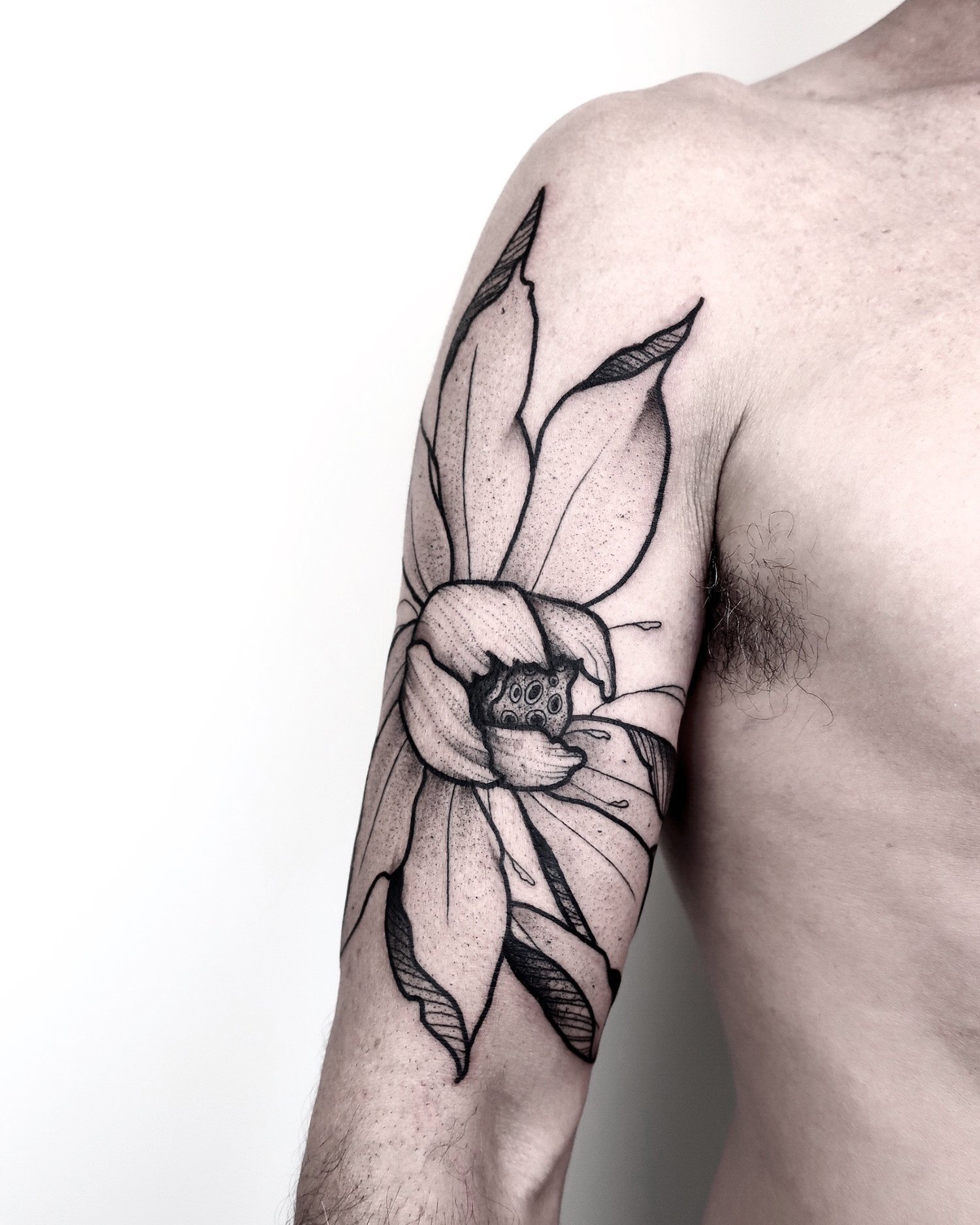 floral tattoo on arm