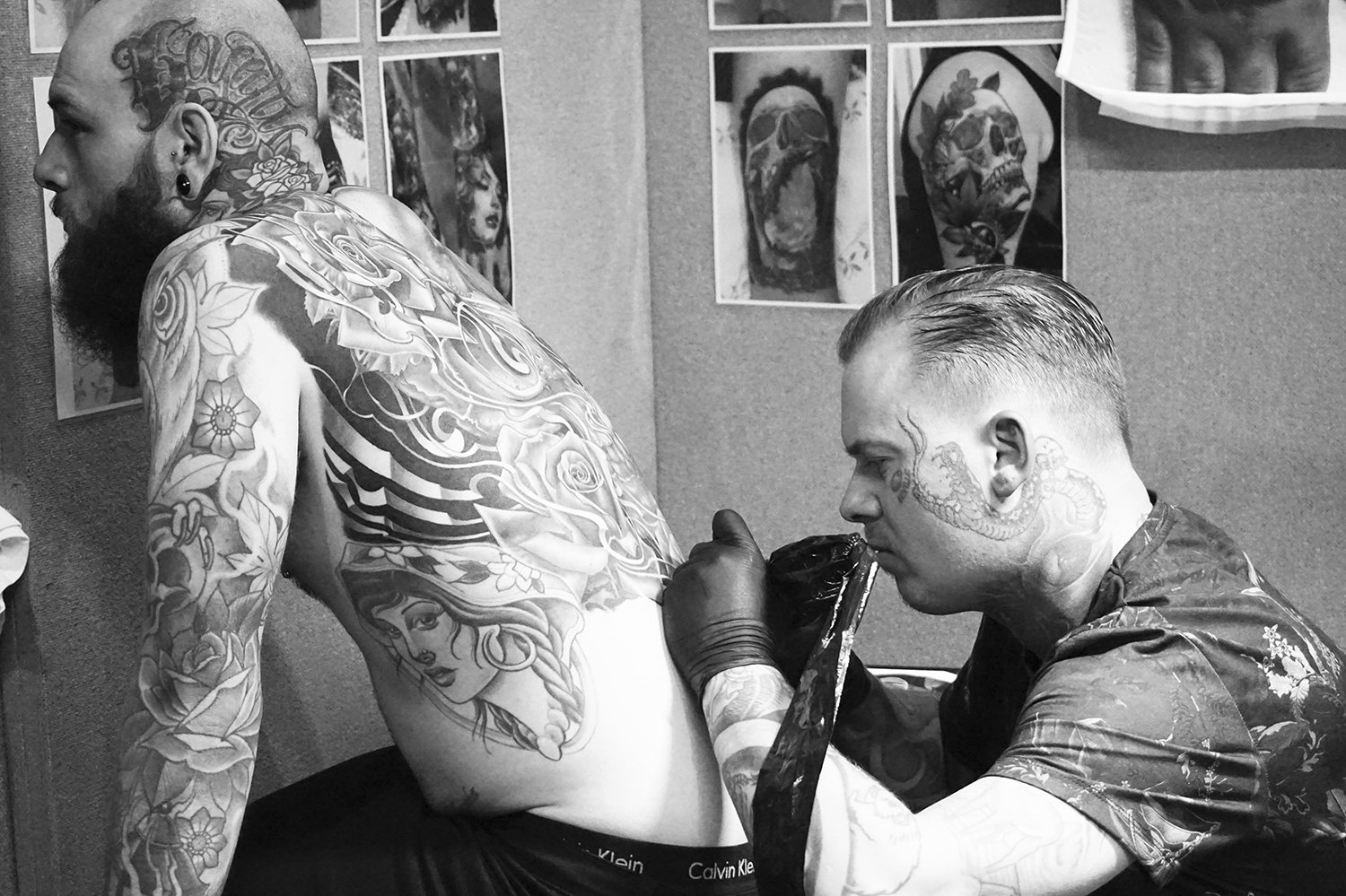 back tattoo by phatt german, tattoo events