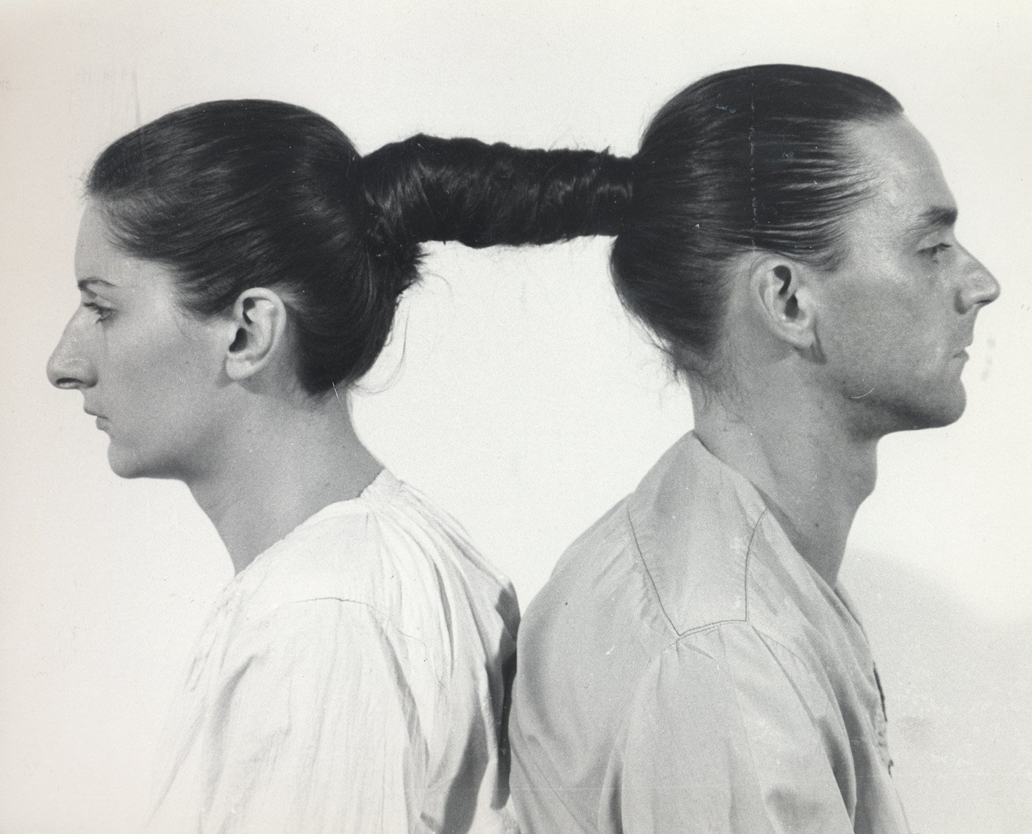 Relation in Space, 1976; Relation in Time, 1977, hair tied together for hours