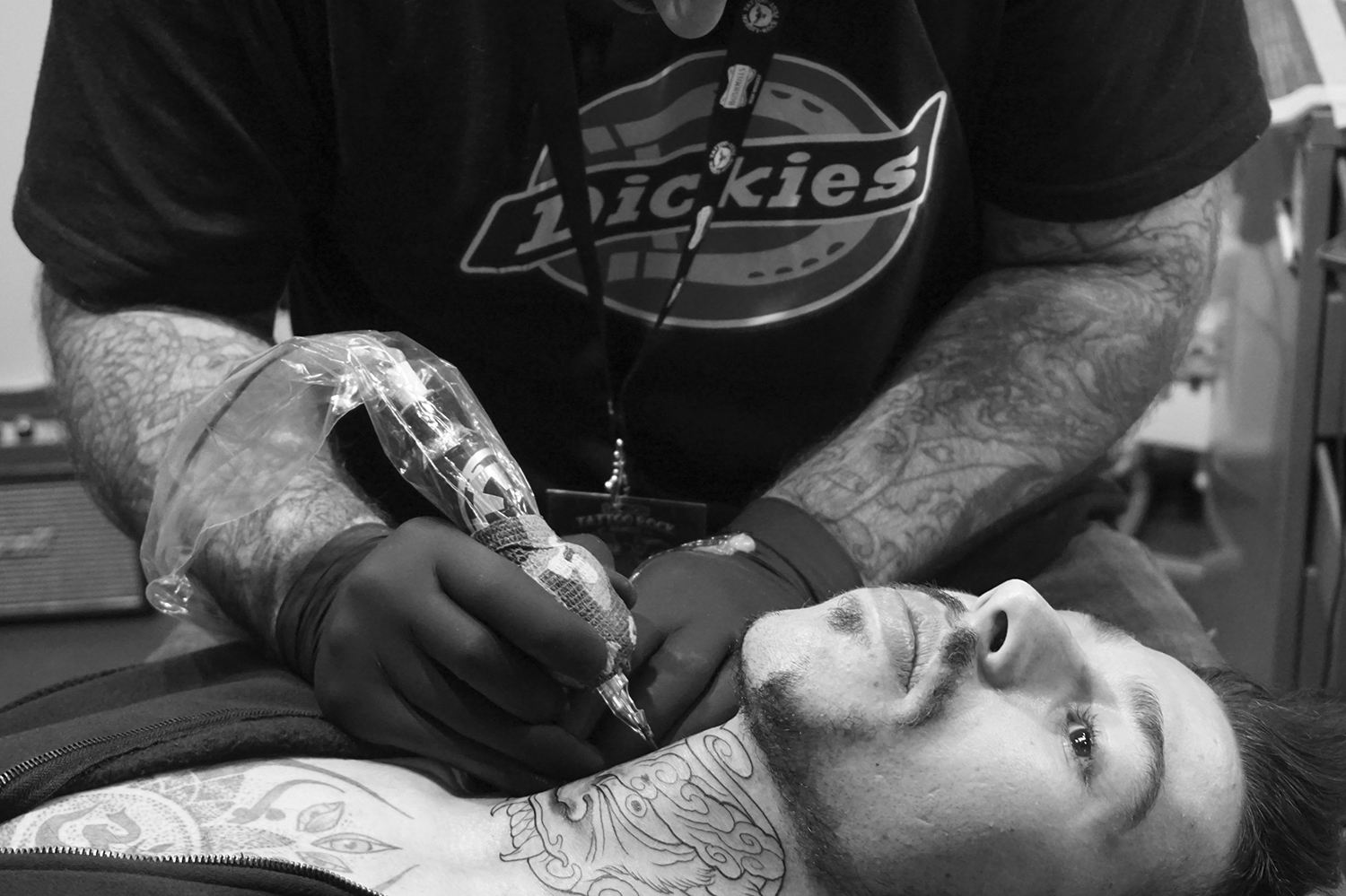 Neck tattoo by Lorenzo, lore_nginho