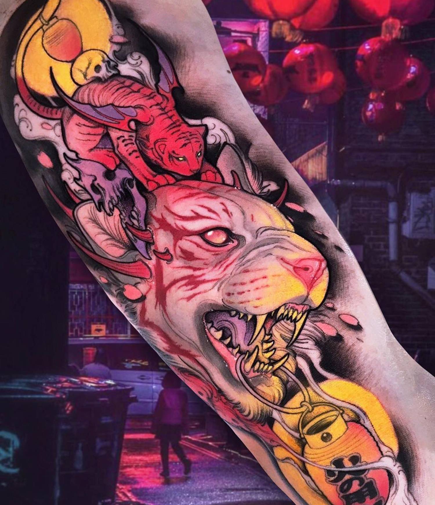 tiger tattoo by Brando Chiesa