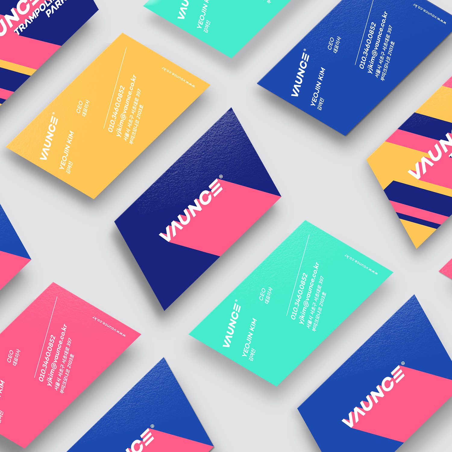 VAUNCE Trampoline Park Brand Identity Design by PlusX and Vaunce, adesignawards