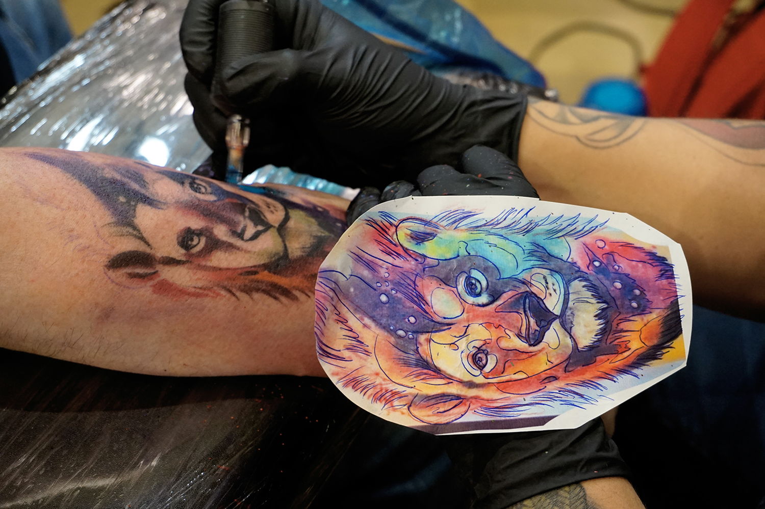 color lion tattoo by jonny banxx from klockwork_tattoo_club 