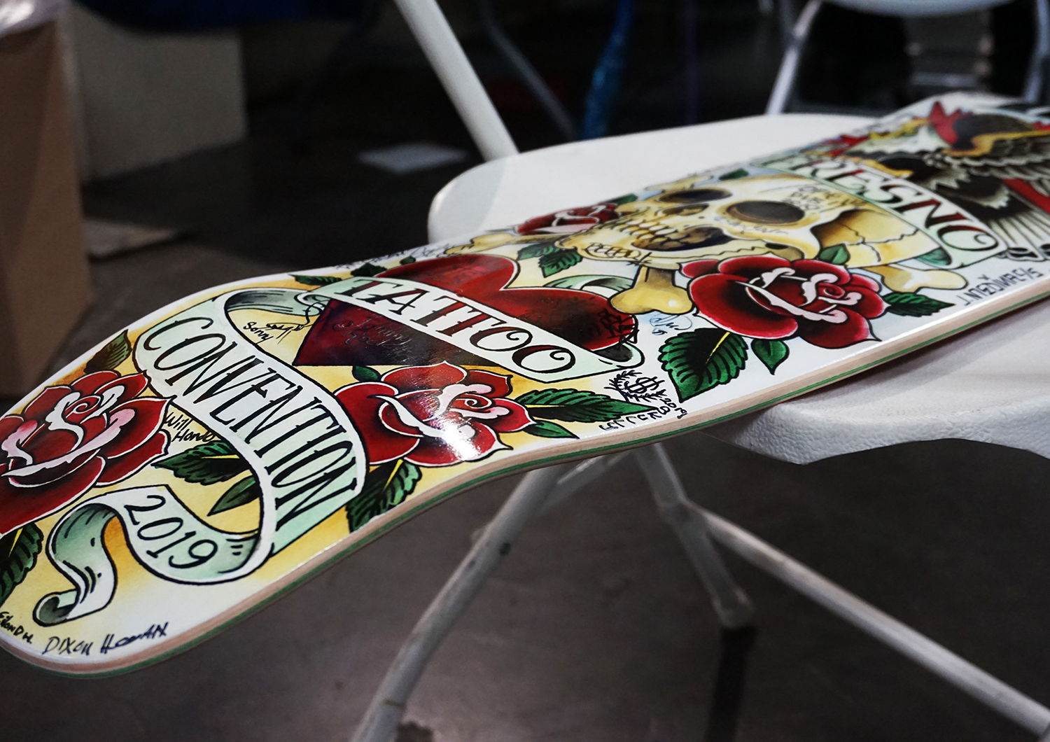 fresno tattoo convention skateboard