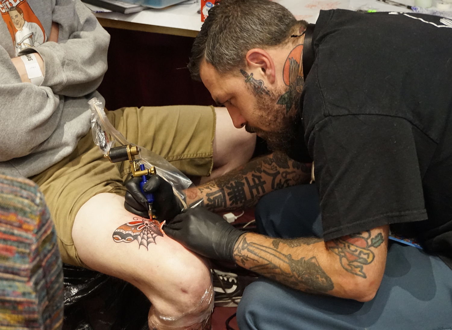 spencer harrington tattooing at santa rosa convention