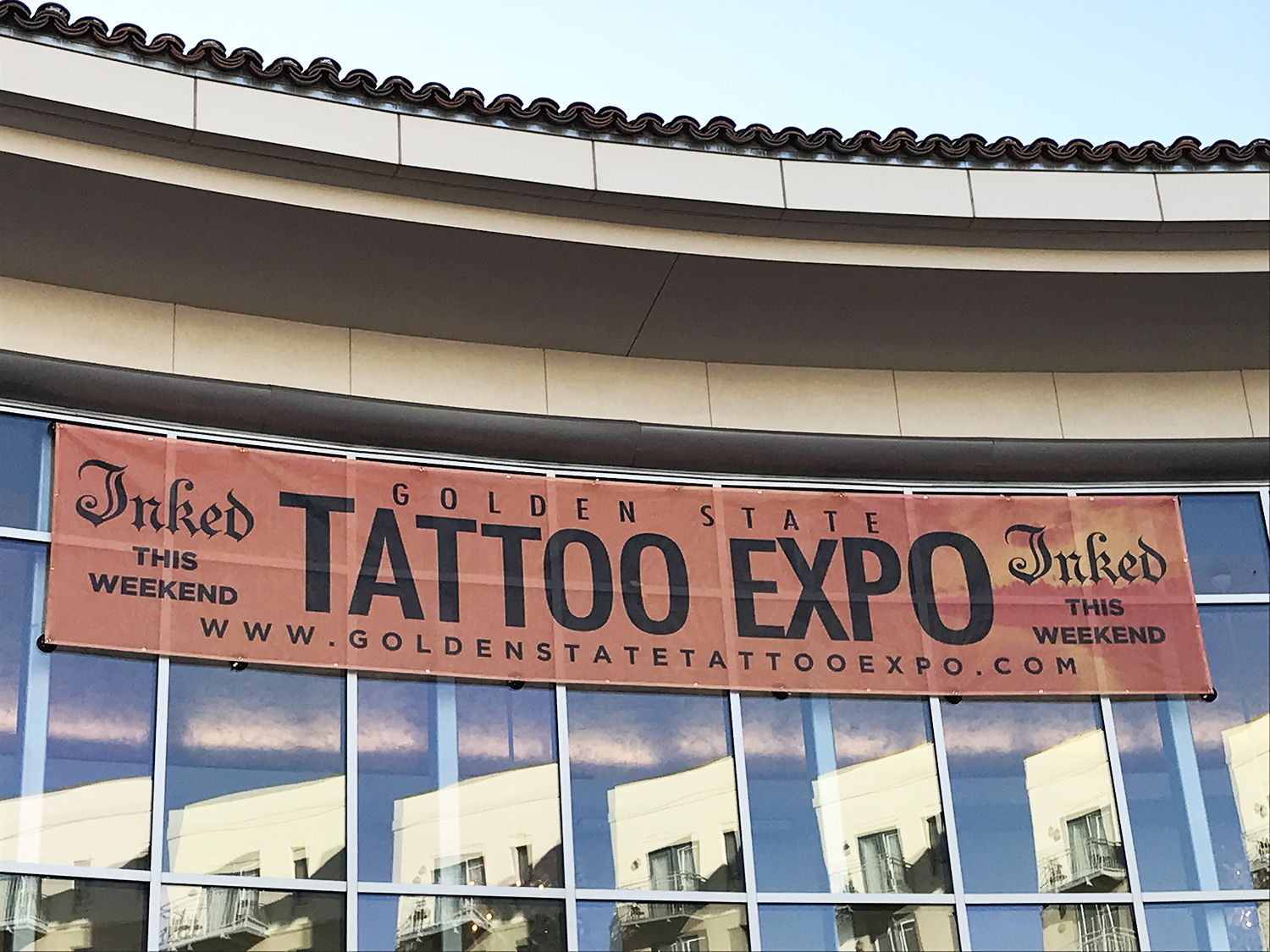 Golden State Tattoo Expo building in Pasadena, LA , California