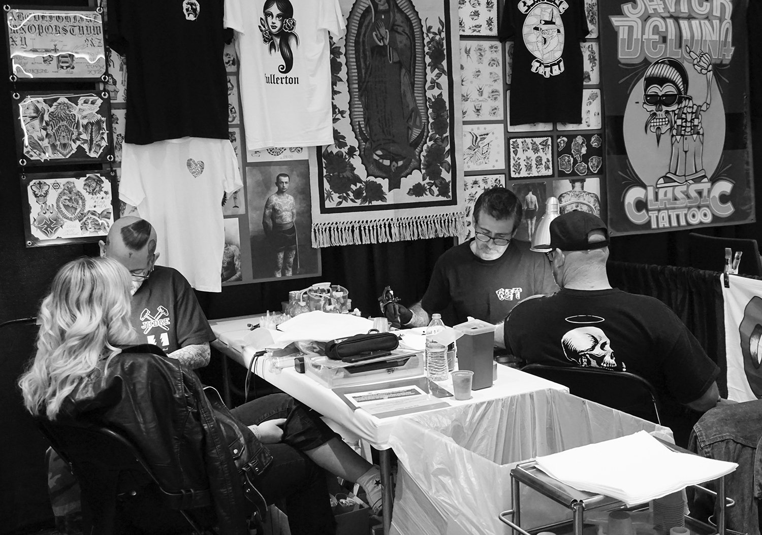 LINDSEY H. CARMICHAEL CTF and tim hendricks (miami ink) tattooing at expo