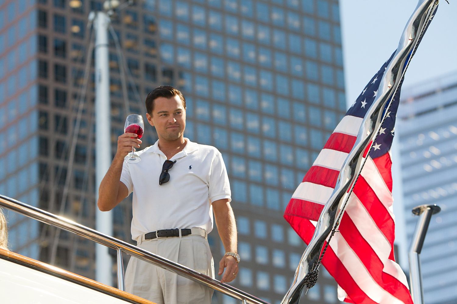 leonardo dicaprio in the wolf of wallstreet