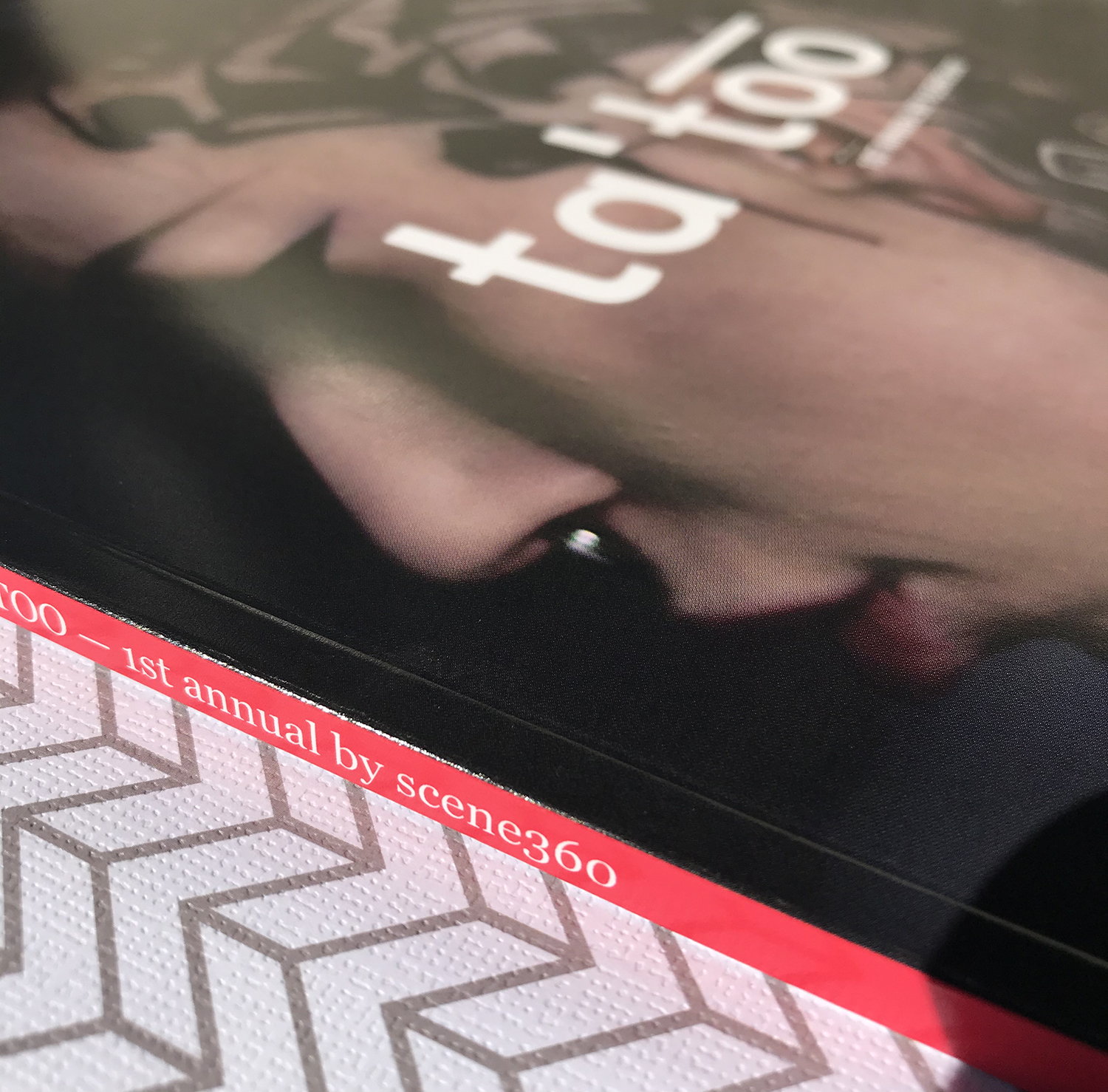 close up of tatoo art book by scene360 and Adriana de Barros, tattoos, limited edition