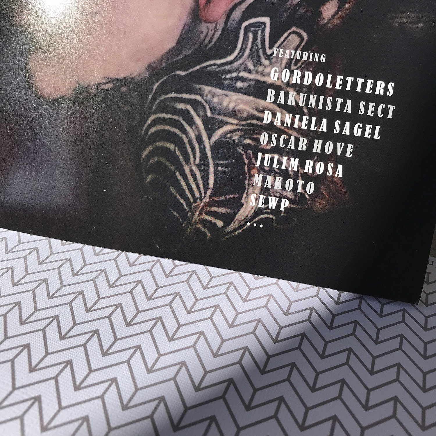 Tattooists Gordoletters, backunistasect, daniela sagel, oscar hove, julim rosa, makoto, sewp in tatoo by scene360 and tattoojournalist