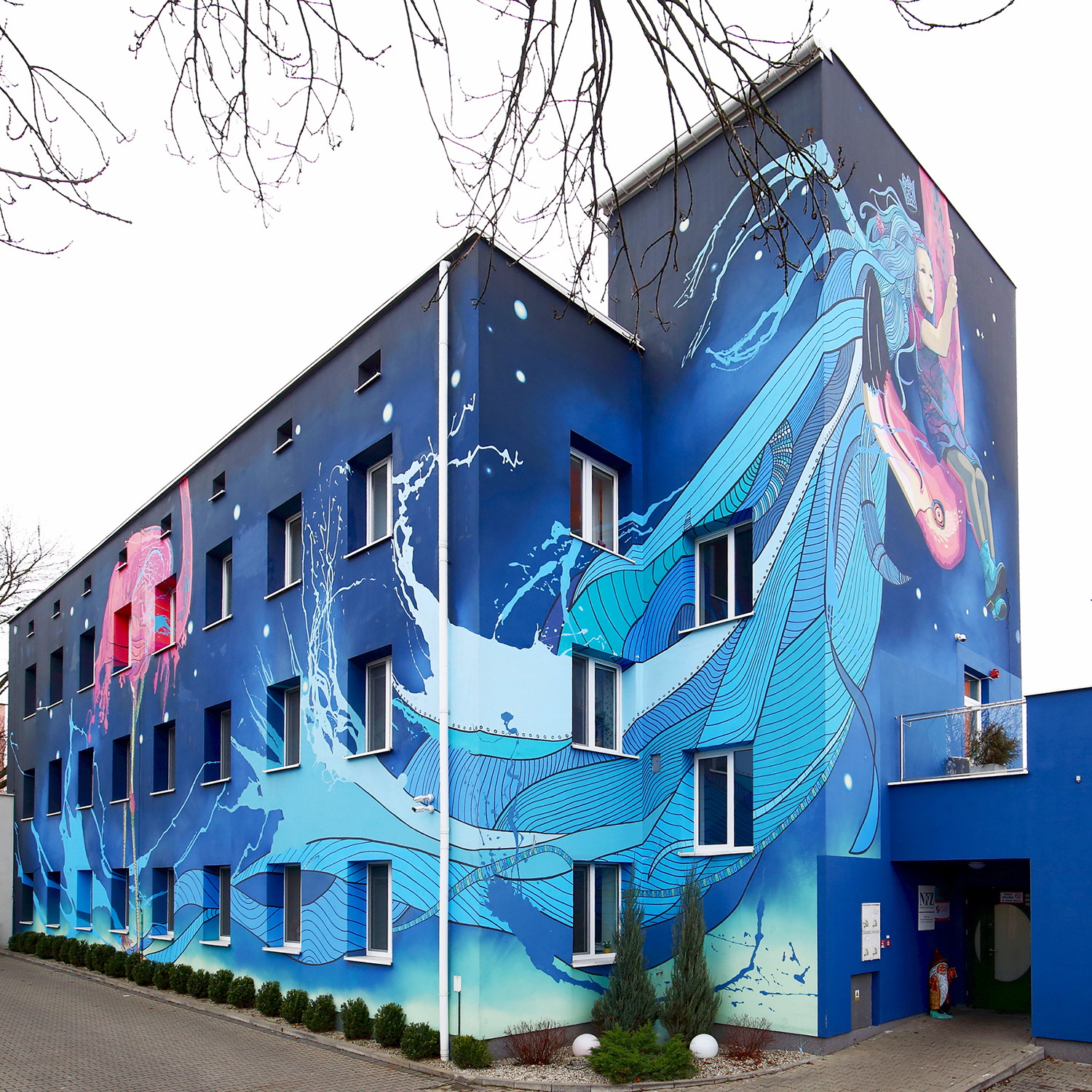 Tale About Fear Mural by Marta Zawieja, street art, adesignawards and competition