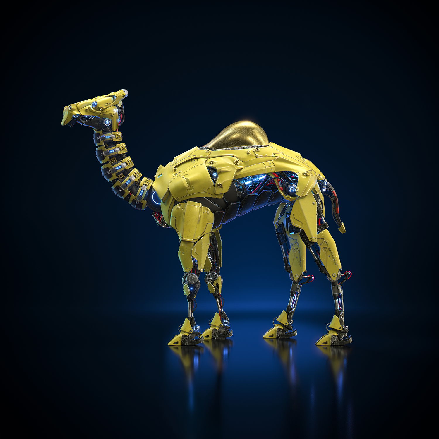 Camel Robot Digital Art by Edu Torres, digital art, futuristic, adesign award and competition