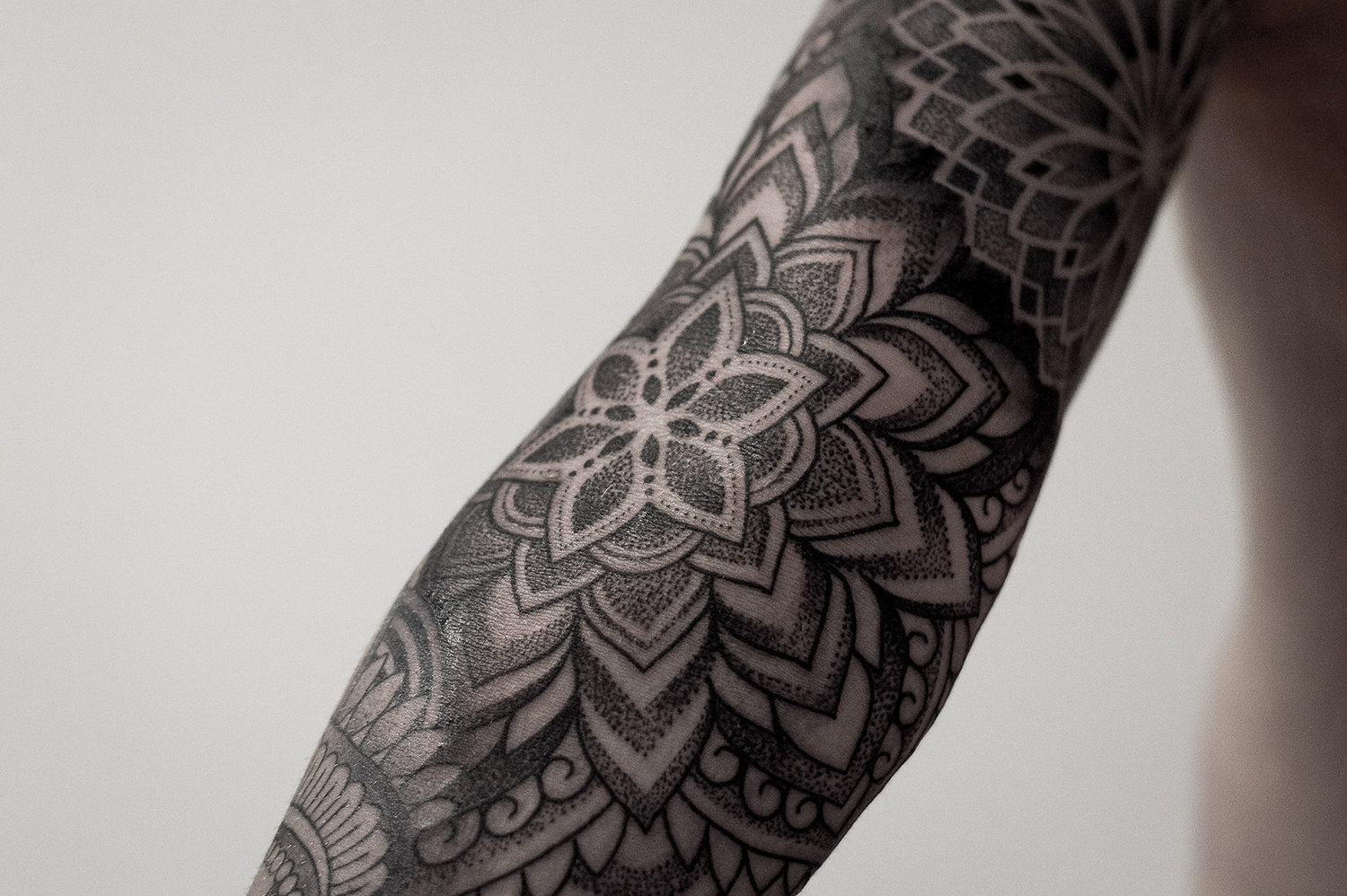 mandala tattoo, spiritual art by paradox