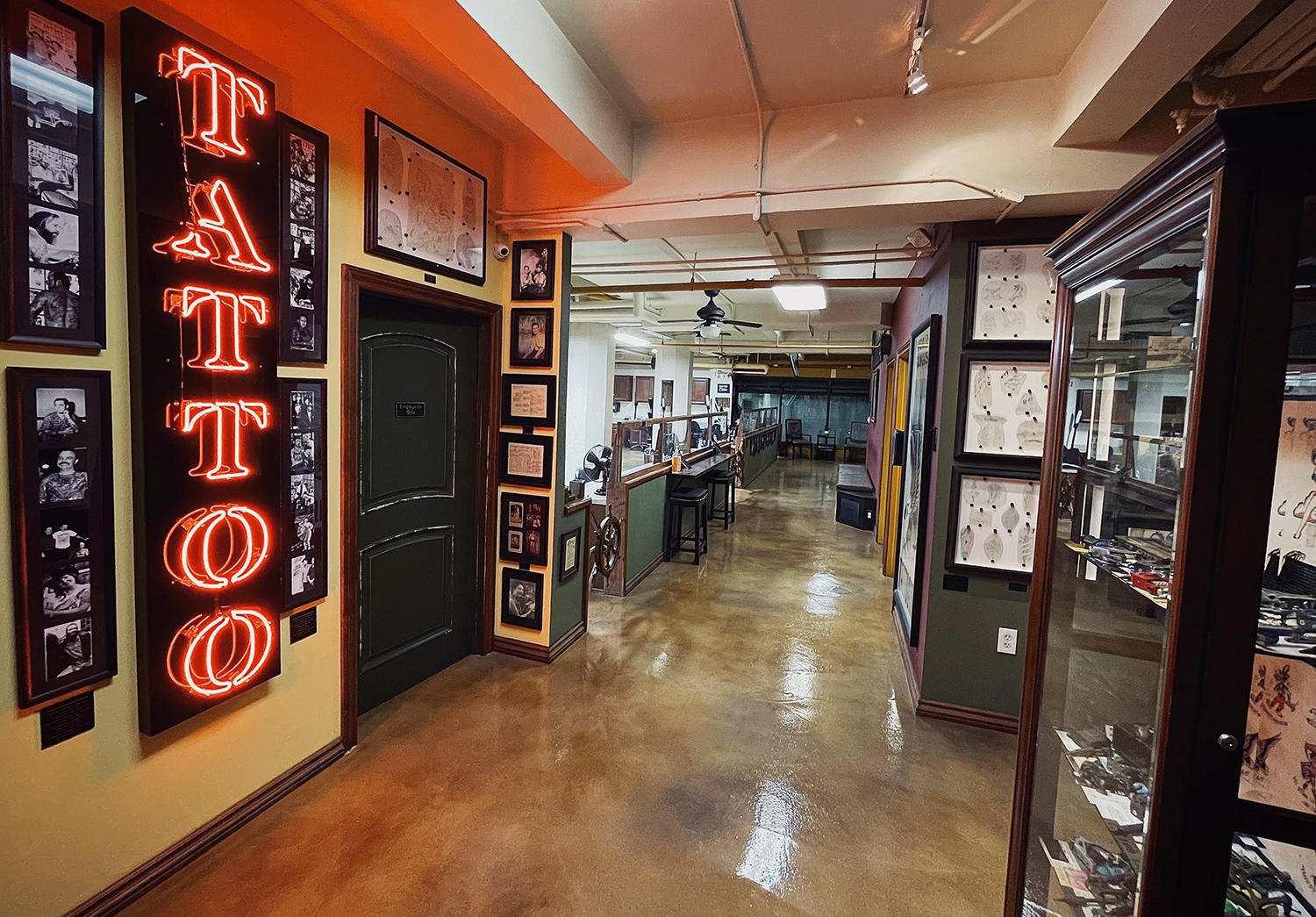 Outer Limits Tattoo studio in Long beach, California, oldest active running shop in America