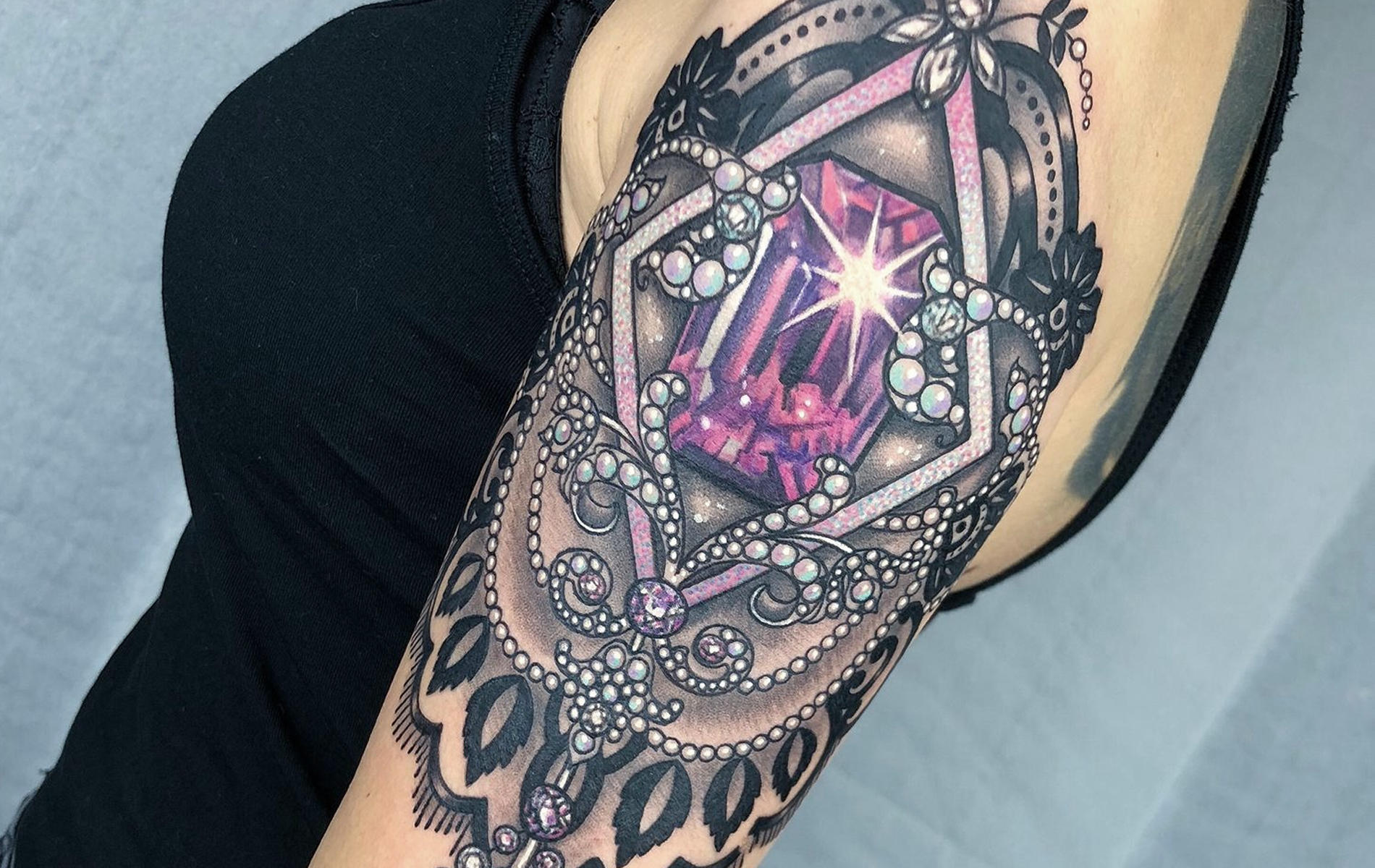 jewelry tattoo by jenna kerr