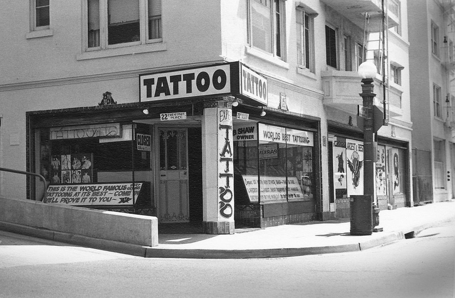 Outer Limits was purchased by Kari Barba in 2002 from the sons of tattoo artist, Bob Shaw, who was the nephew of the famous Bert Grimm.