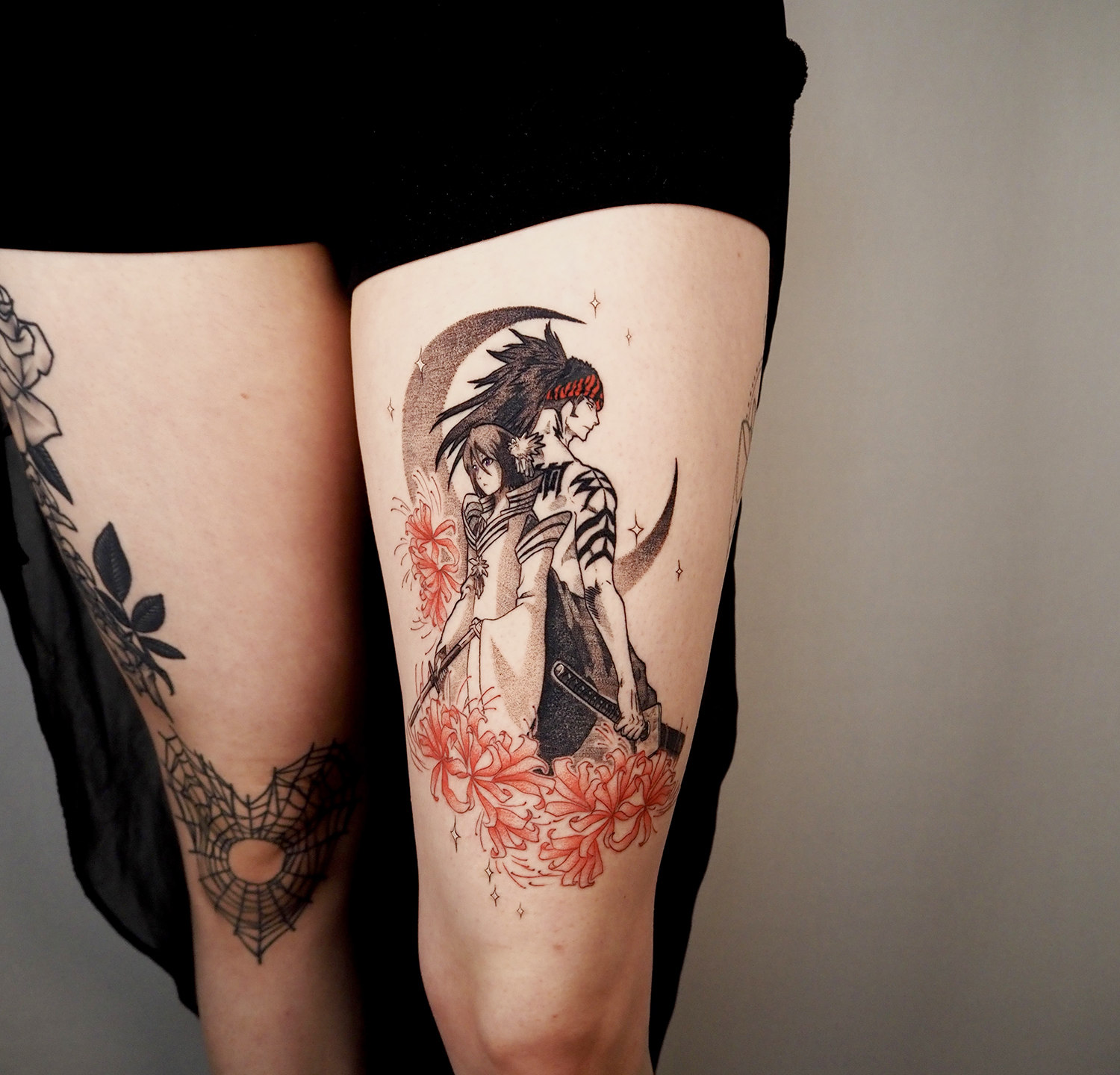 Anime, Color, Illustrative tattoo by