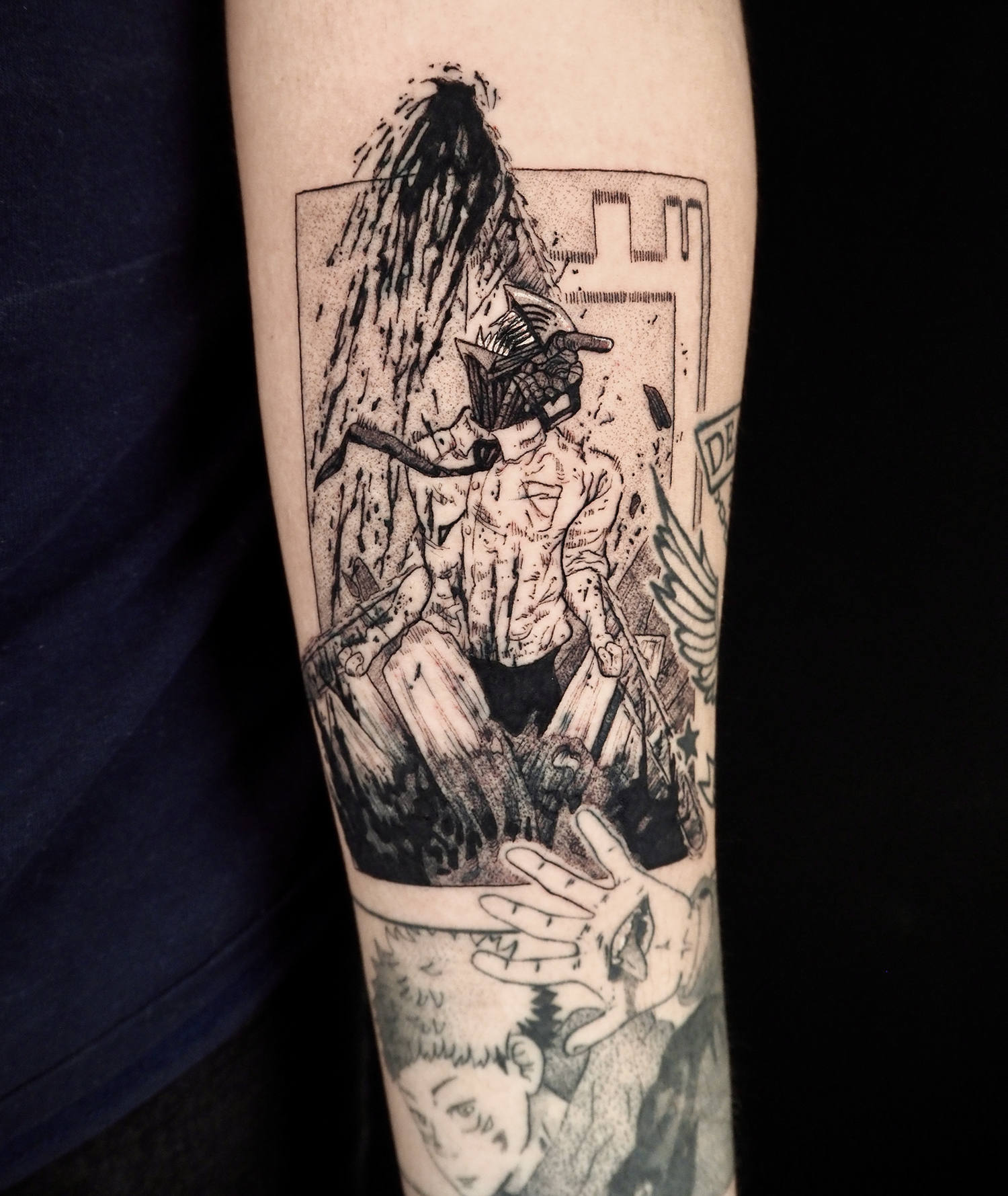 Tattoo uploaded by Southgate SG Tattoo  Piercing Studio   Chainsaw man   Japanese manga character by our resident artist flaink Do you like to see  more of those Flavia has