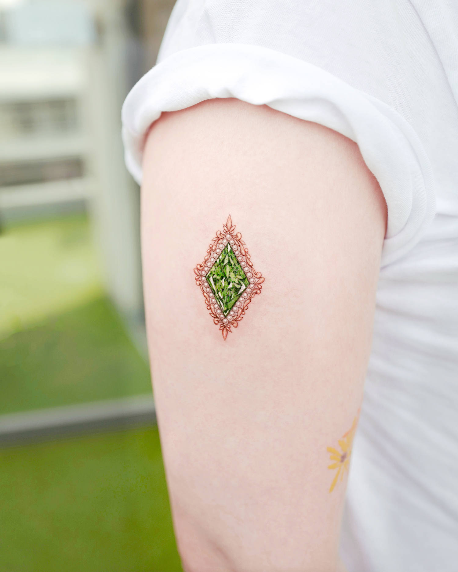 50 Incredible Emerald Tattoo Designs with Ideas with Meaning  Body Art Guru