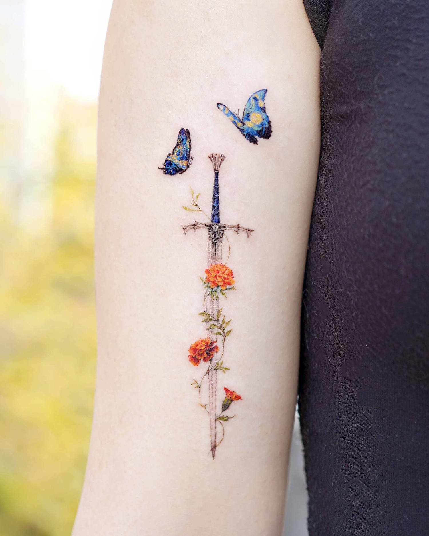 Fantastic Floral Tattoos from Georgiie Gibbs  Pastel range from Radia   magnumtattoosupplies