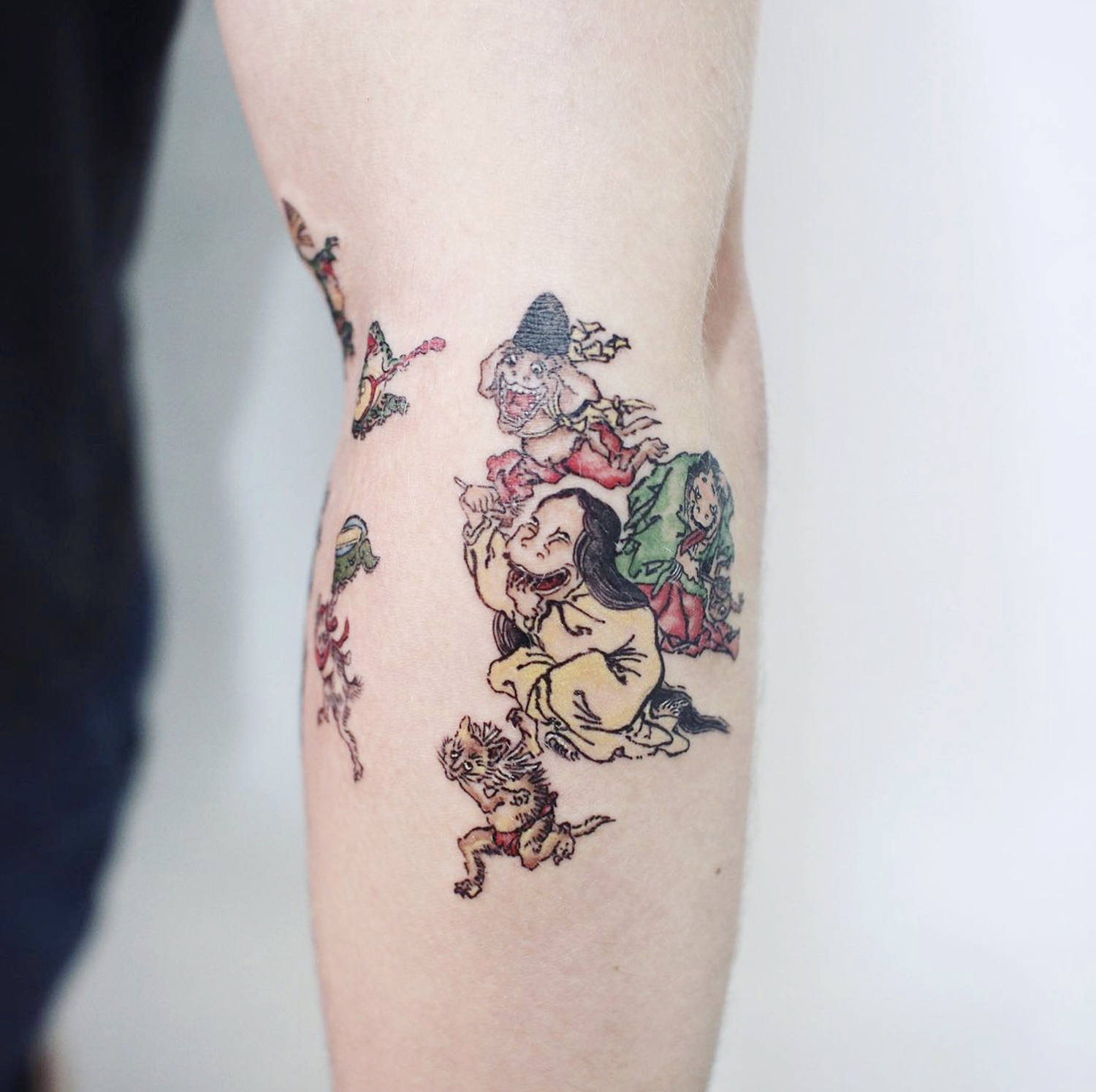 japanese folklore tattoo by daldam