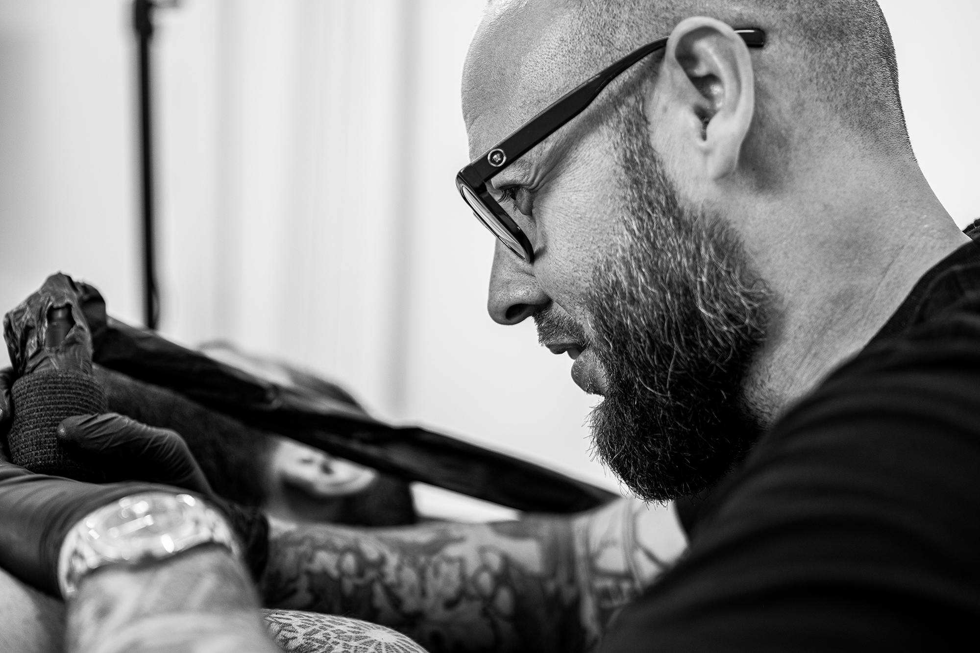 Kirk Nilsen, an American tattoo artist, is devoted to his work. 