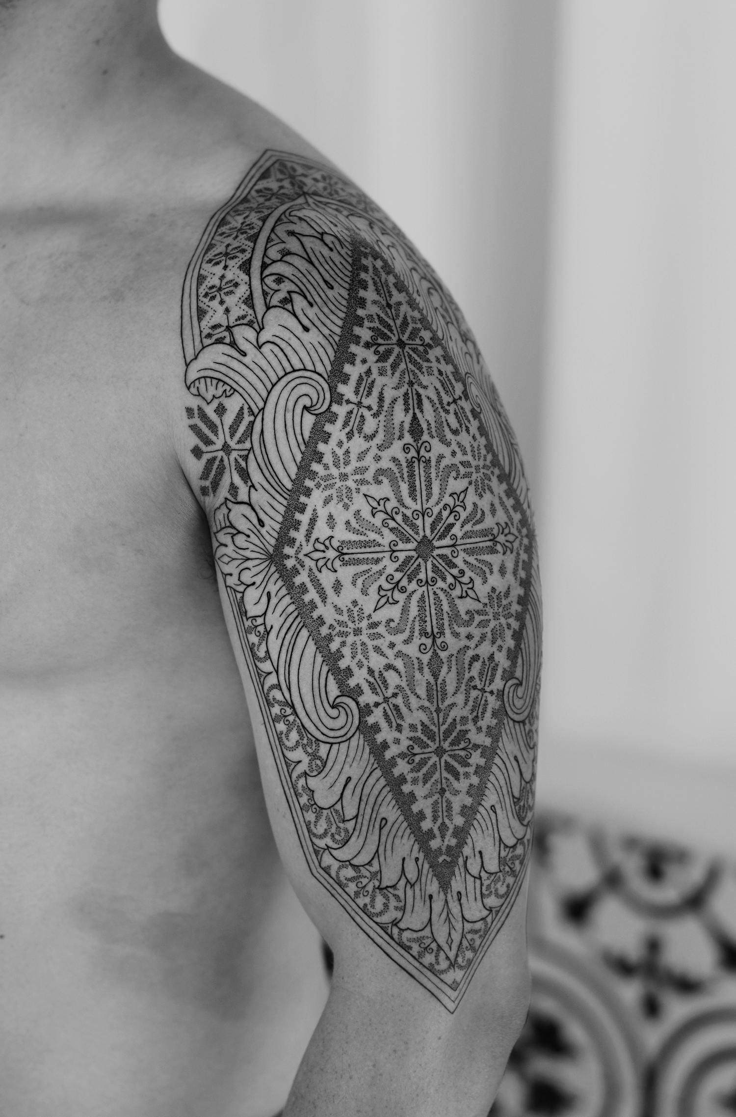 For this tattoo art piece, Nilsen had complete creative freedom.
