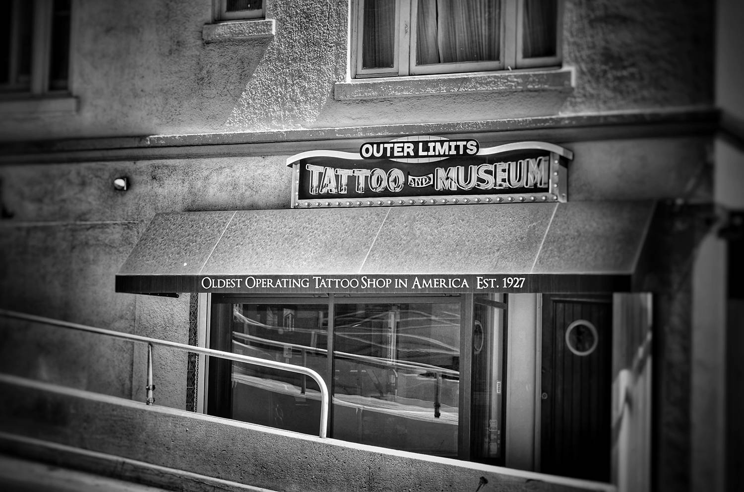 the current long beach tattoo shop and museum, outer limits  - photo by the tattoo journalist