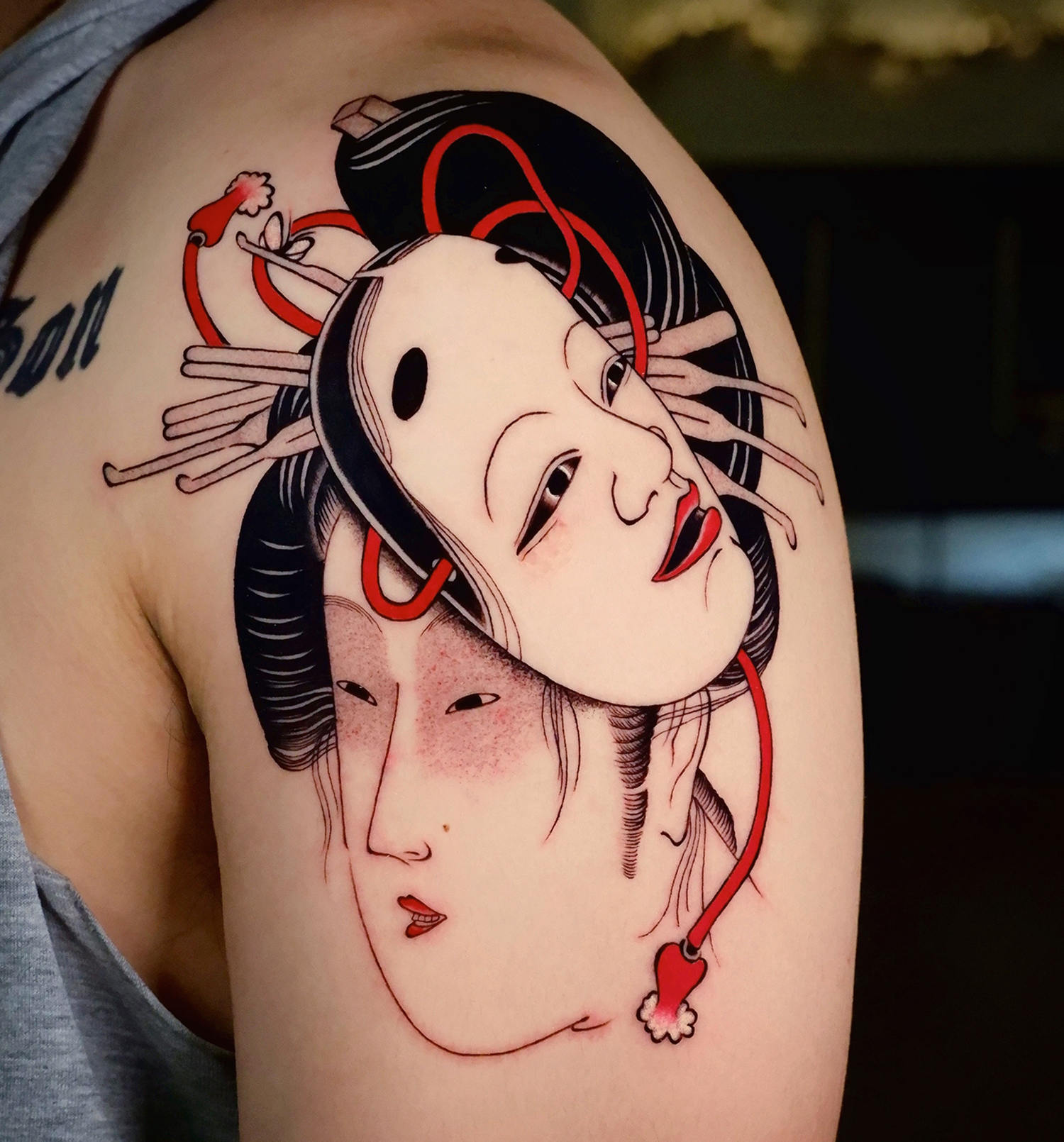 geisha tattoo by dino oriental