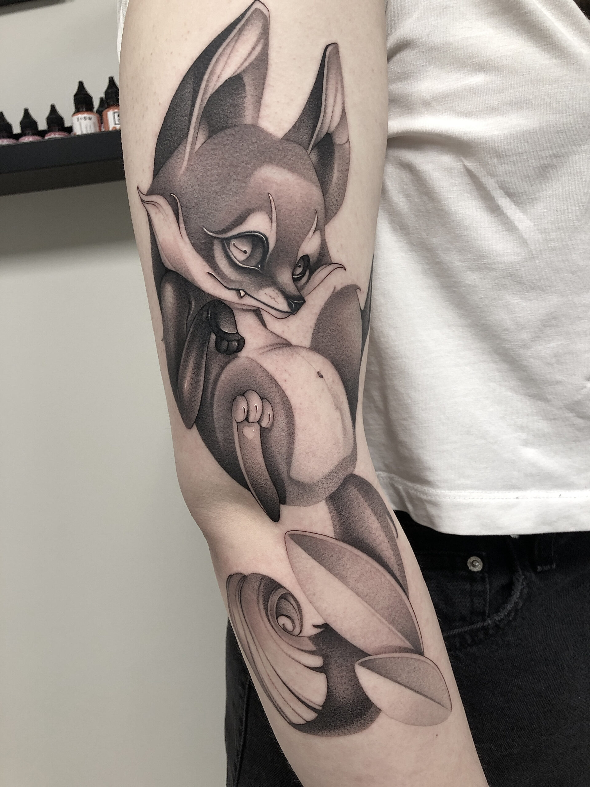 fox art , Customers may propose ideas, but the tattooist s final artwork is entirely customized and flavored by him